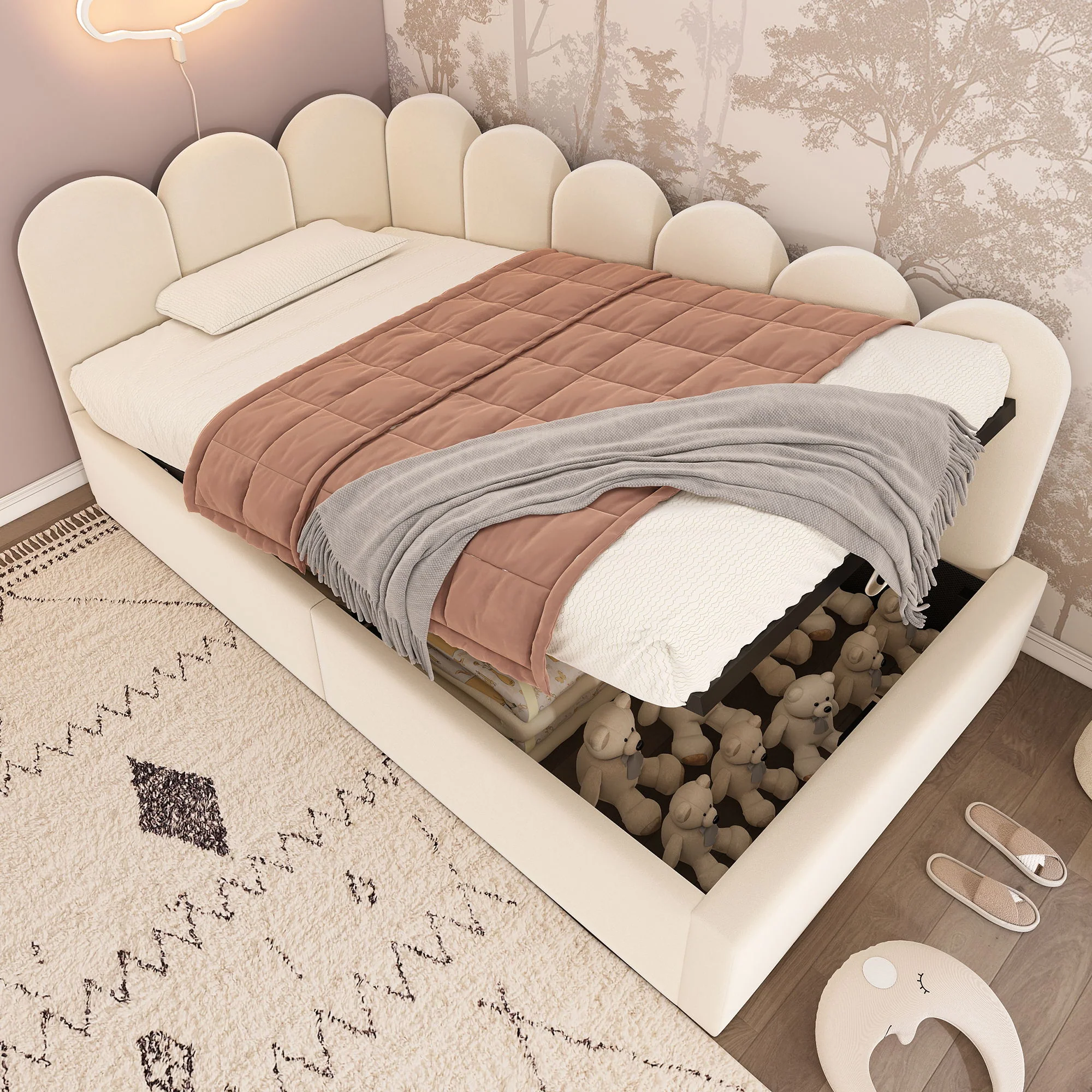 2175-upholstered-daybed-with-metal-slatted-base-11.webp Upholstered Daybed With Metal Slatted Base