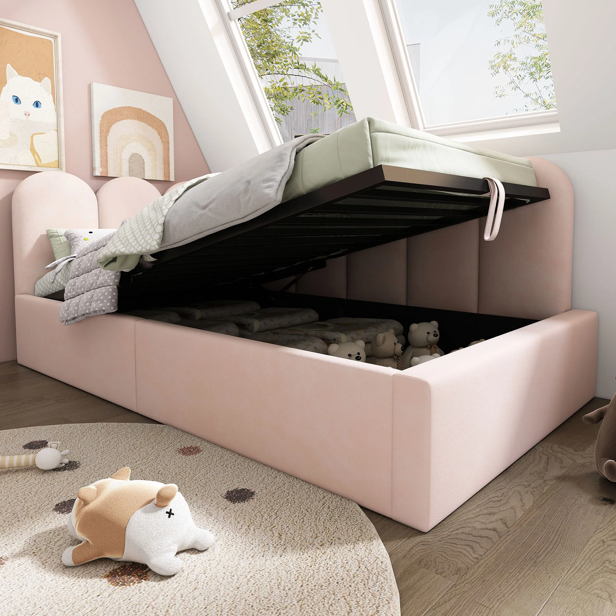 2175-upholstered-daybed-with-metal-slatted-base-17.webp Upholstered Daybed With Metal Slatted Base