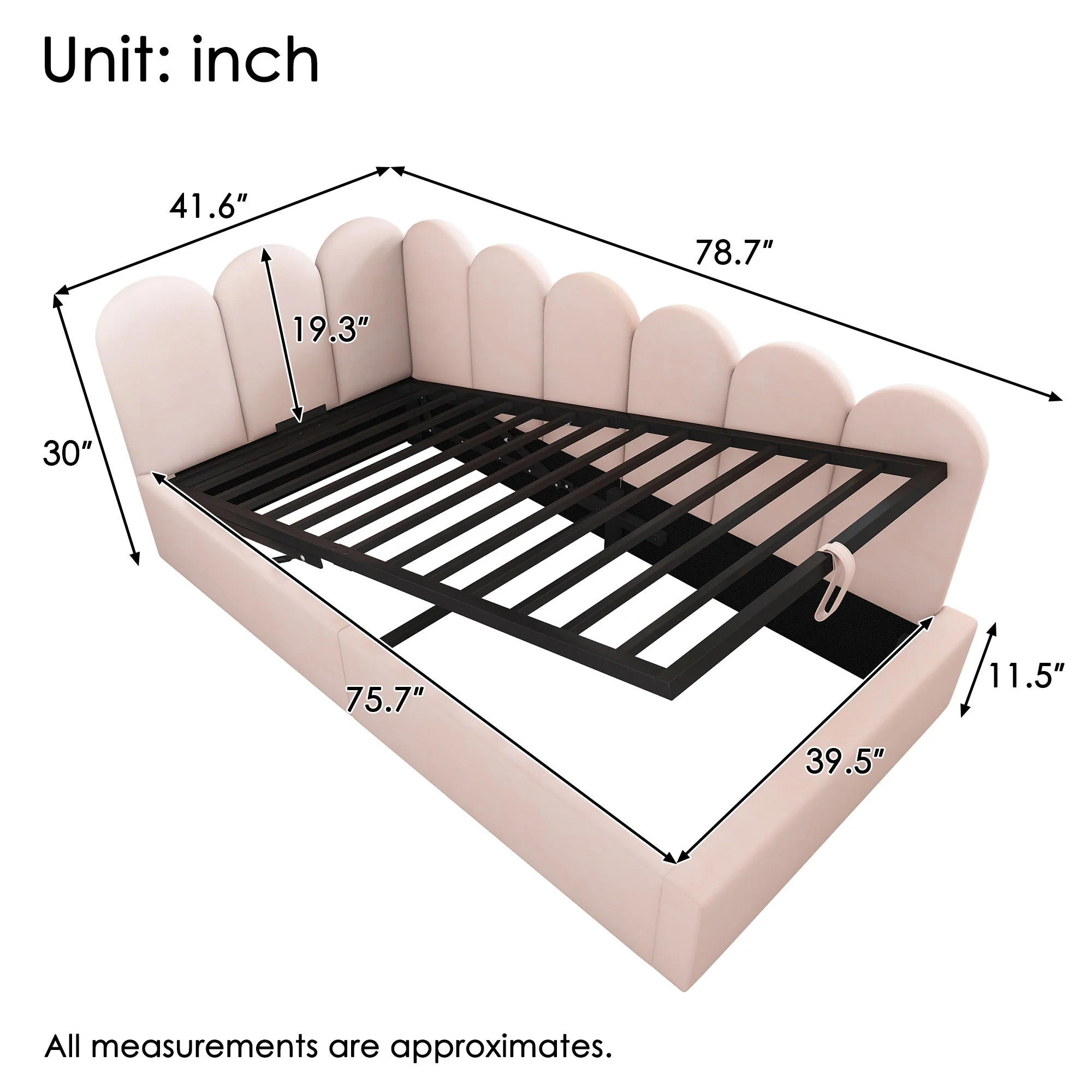 2175-upholstered-daybed-with-metal-slatted-base-6.webp Upholstered Daybed With Metal Slatted Base