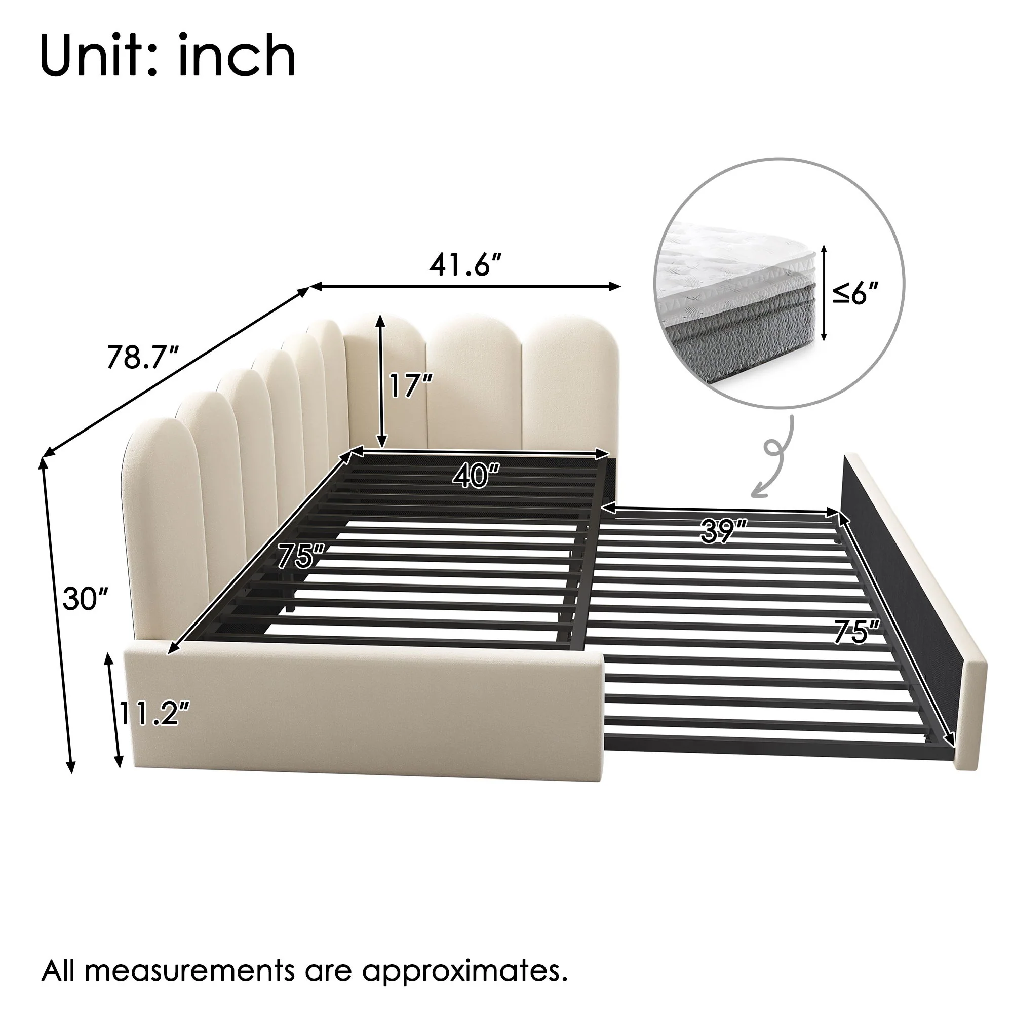2175-upholstered-daybed-with-metal-slatted-base-72.webp Upholstered Daybed With Metal Slatted Base