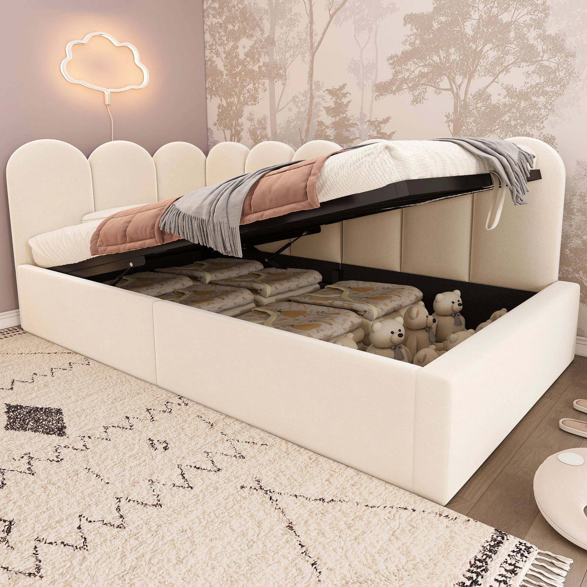 2175-upholstered-daybed-with-metal-slatted-base-9.webp Upholstered Daybed With Metal Slatted Base