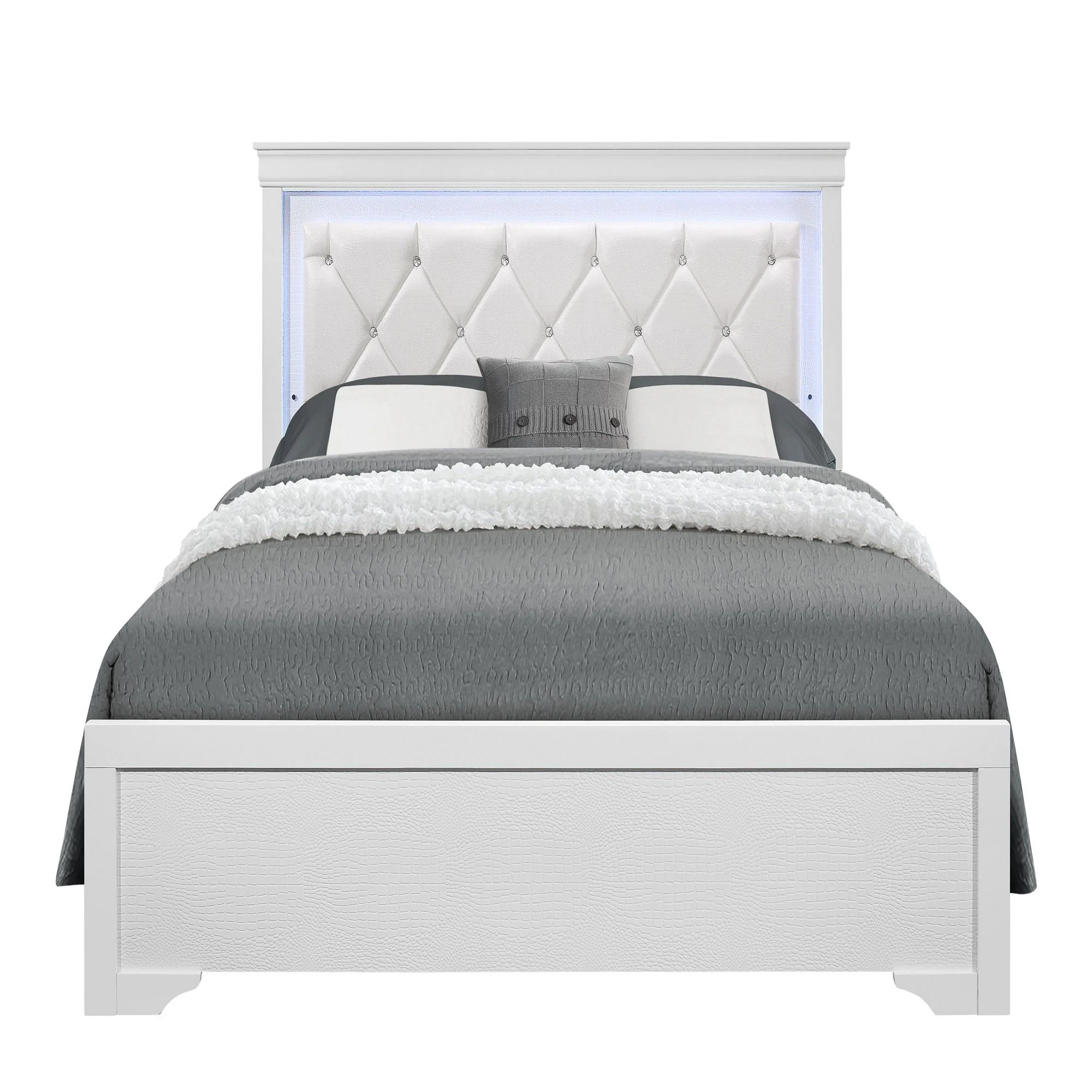 2180-shaker-bed-with-led-lighting-and-crystal-inspired-tufted-headboard-1.webp Shaker - Bed With LED Lighting And Crystal Inspired Tufted Headboard