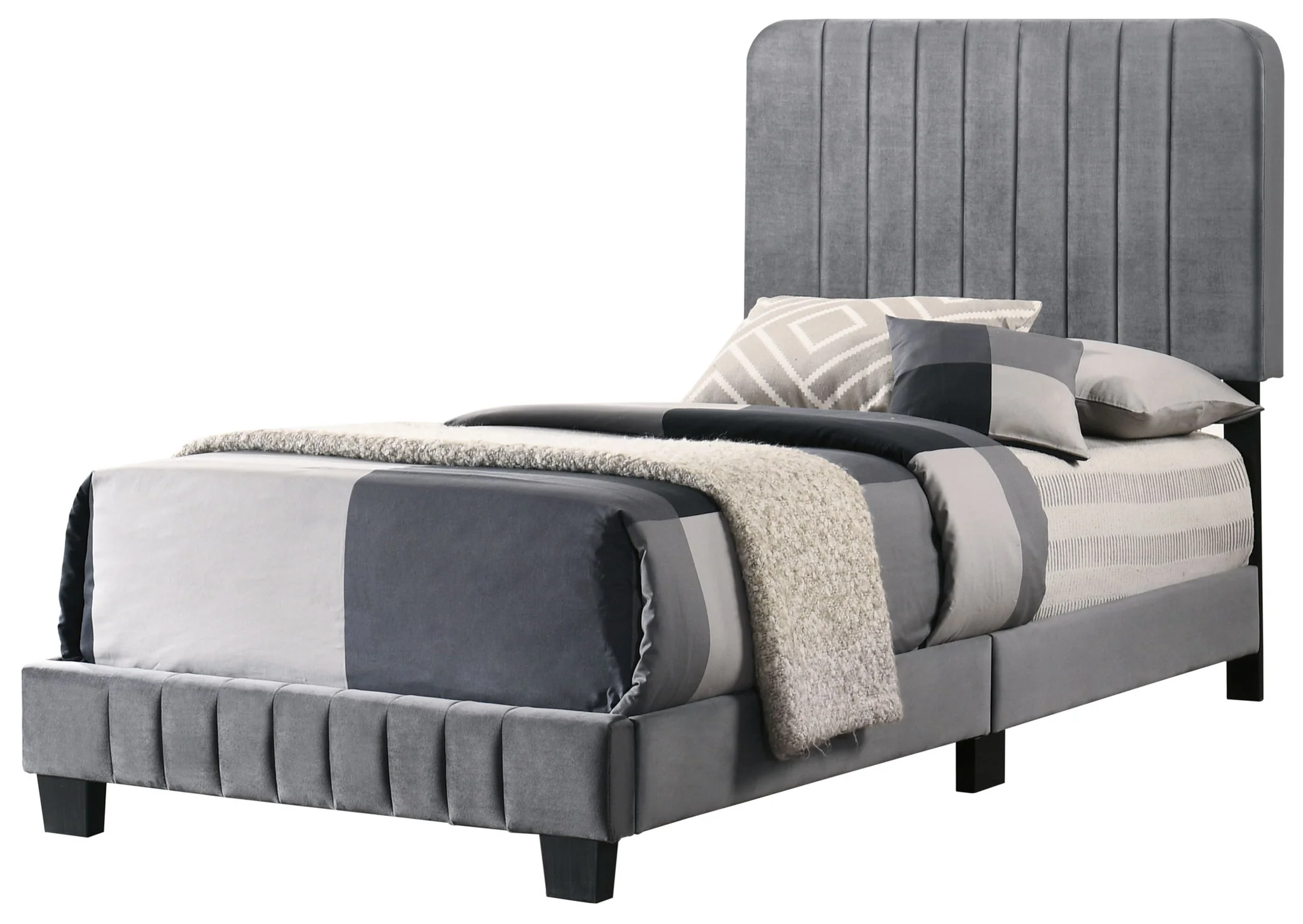 Channel Tufted Bed