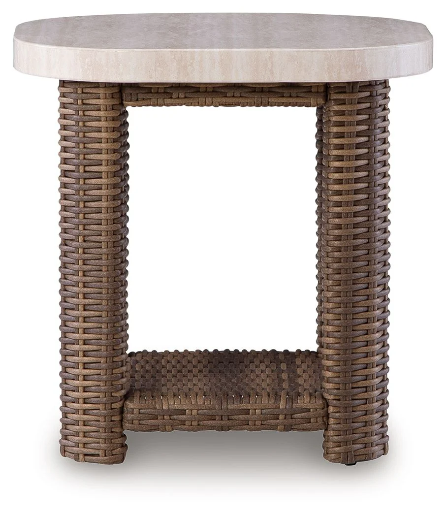 2296-dolan-creek-square-end-table-beige-brown-5.webp Dolan Creek - Square End Table - Beige / Brown