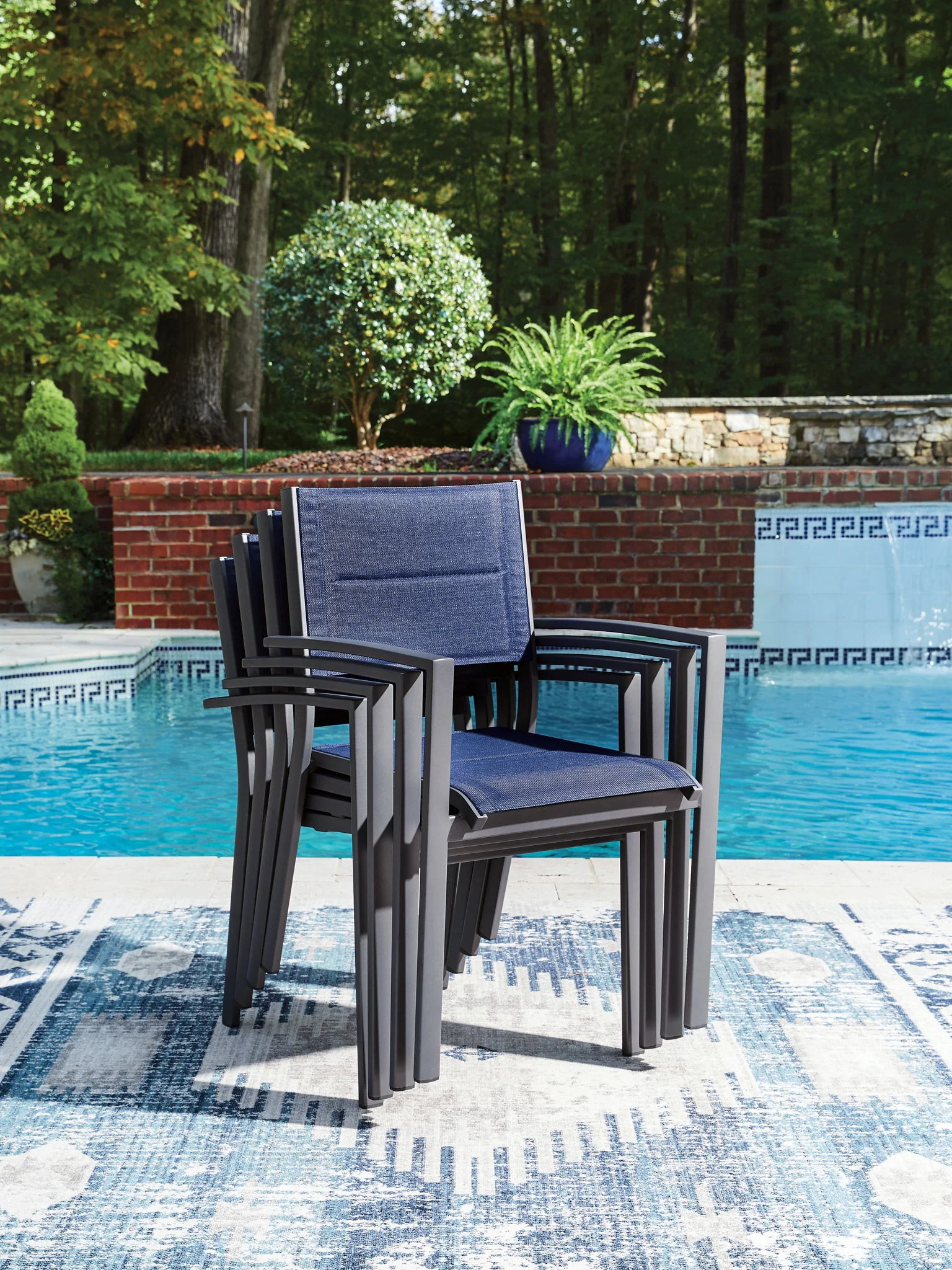 2299-rocky-creek-sling-arm-chair-set-of-4-blue-gray-5.webp Rocky Creek - Sling Arm Chair (Set of 4) - Blue / Gray