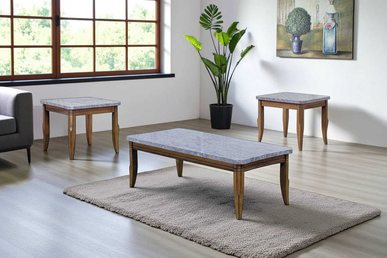 2310-transitional-3-piece-coffee-table-set-with-gray-faux-marble-tops-1.webp Transitional 3-Piece Coffee Table Set with Gray Faux-Marble Tops