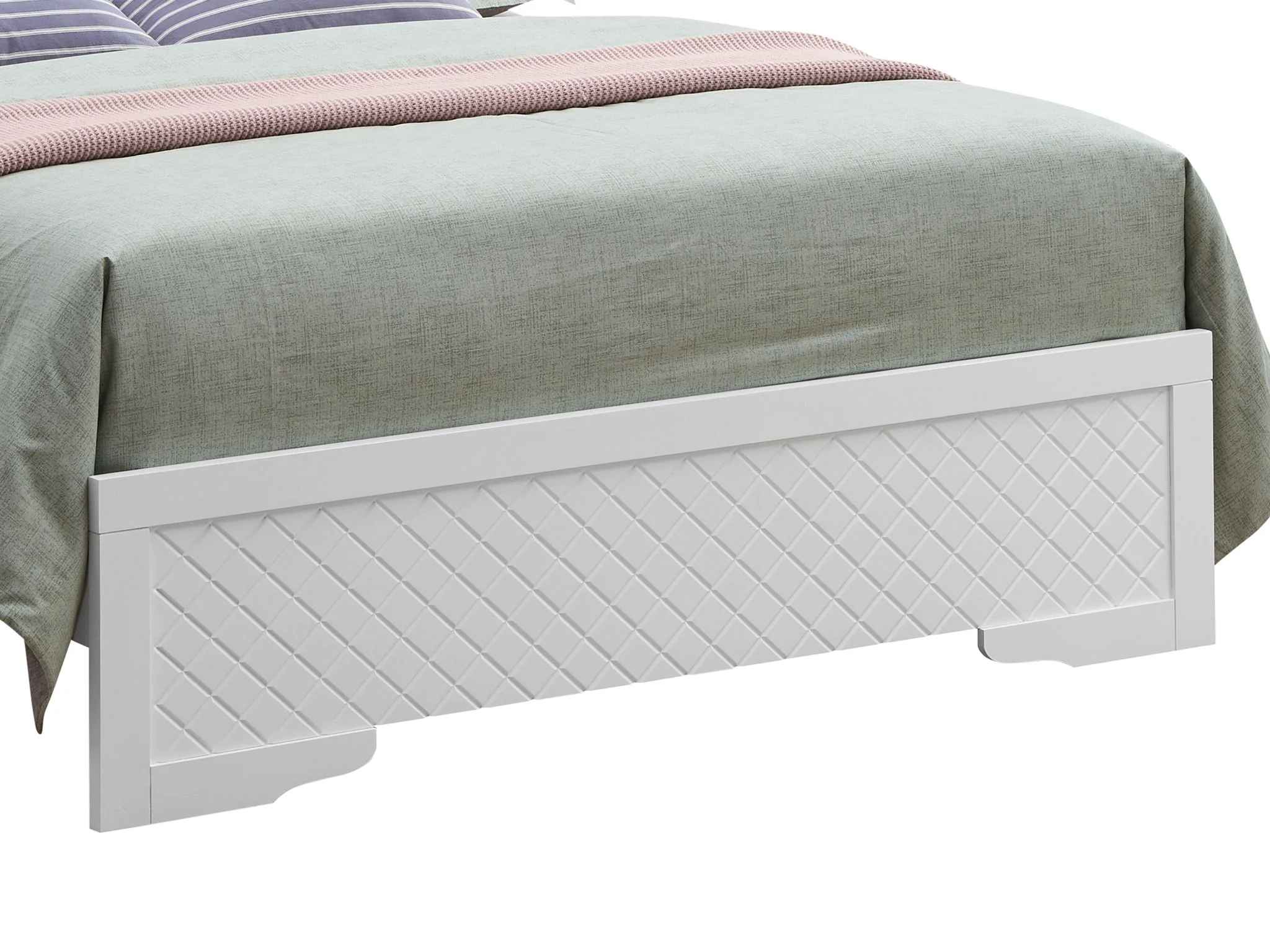 Bed With LED Light Accents Headboard