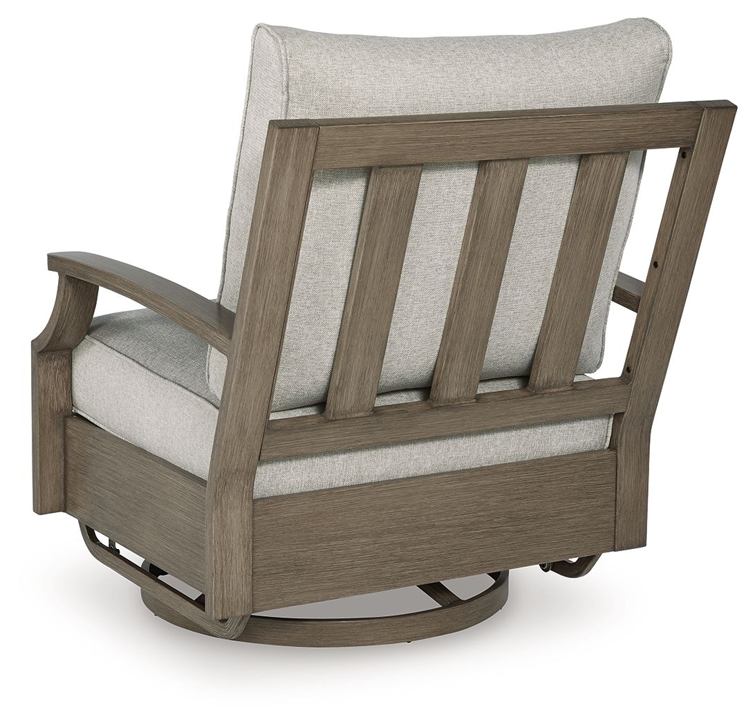 2338-rainier-ranch-swivel-glider-chair-with-cushion-brown-beige-7.jpg Rainier Ranch - Swivel Glider Chair With Cushion - Brown / Beige