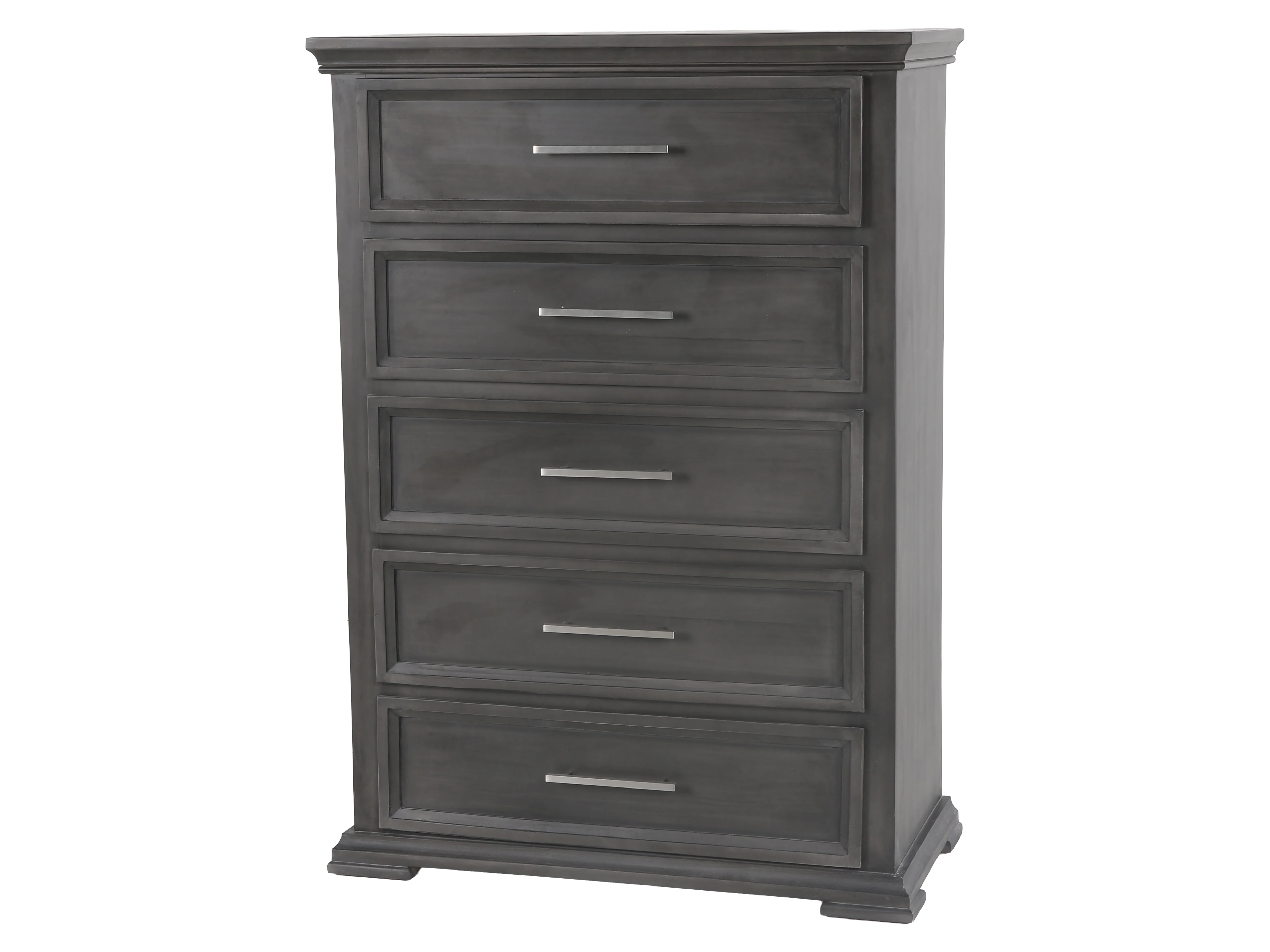 Modern 5 Drawer Gray Chest