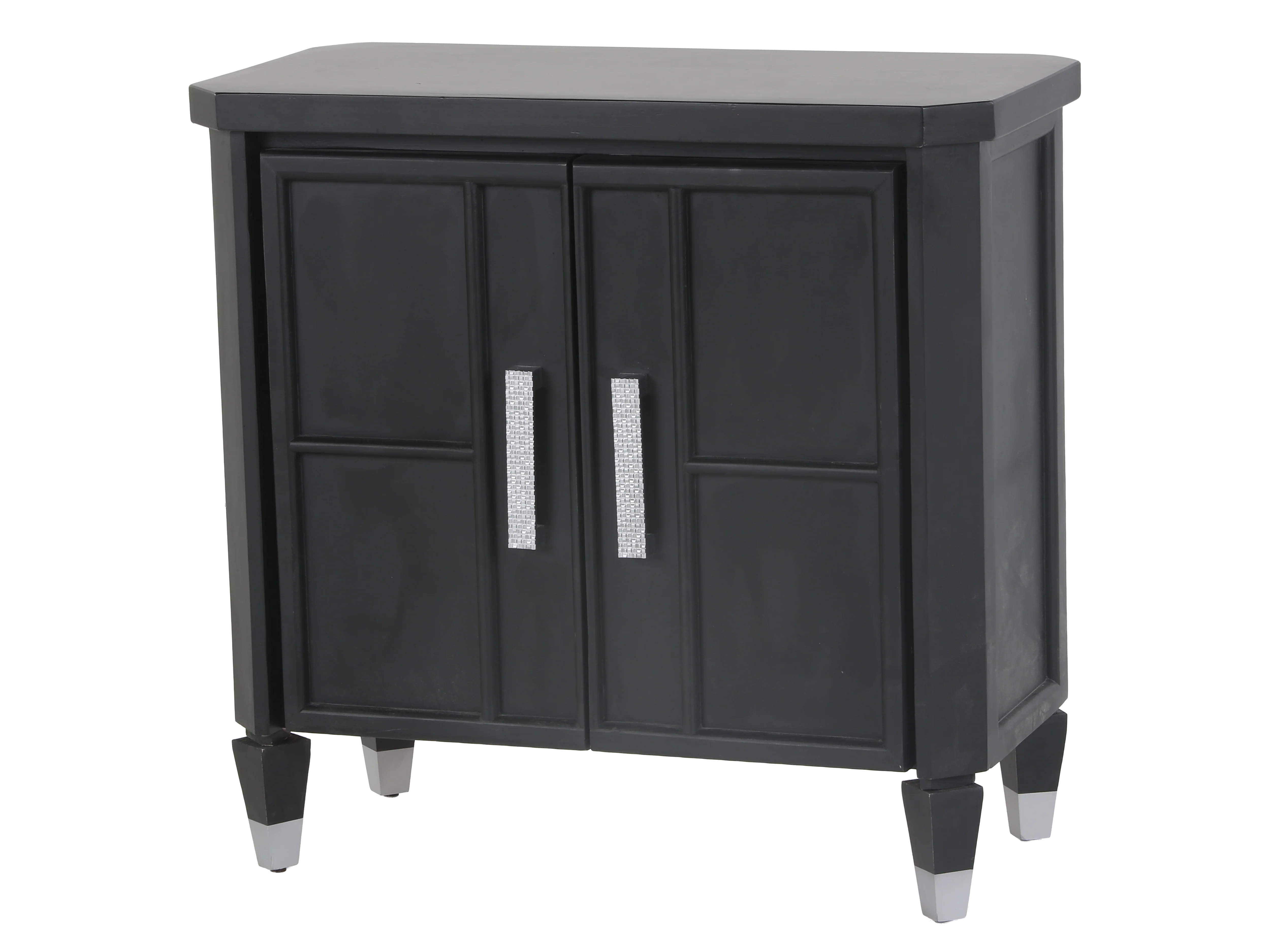 2-Door TV Console with Crystal-Inlay Handles