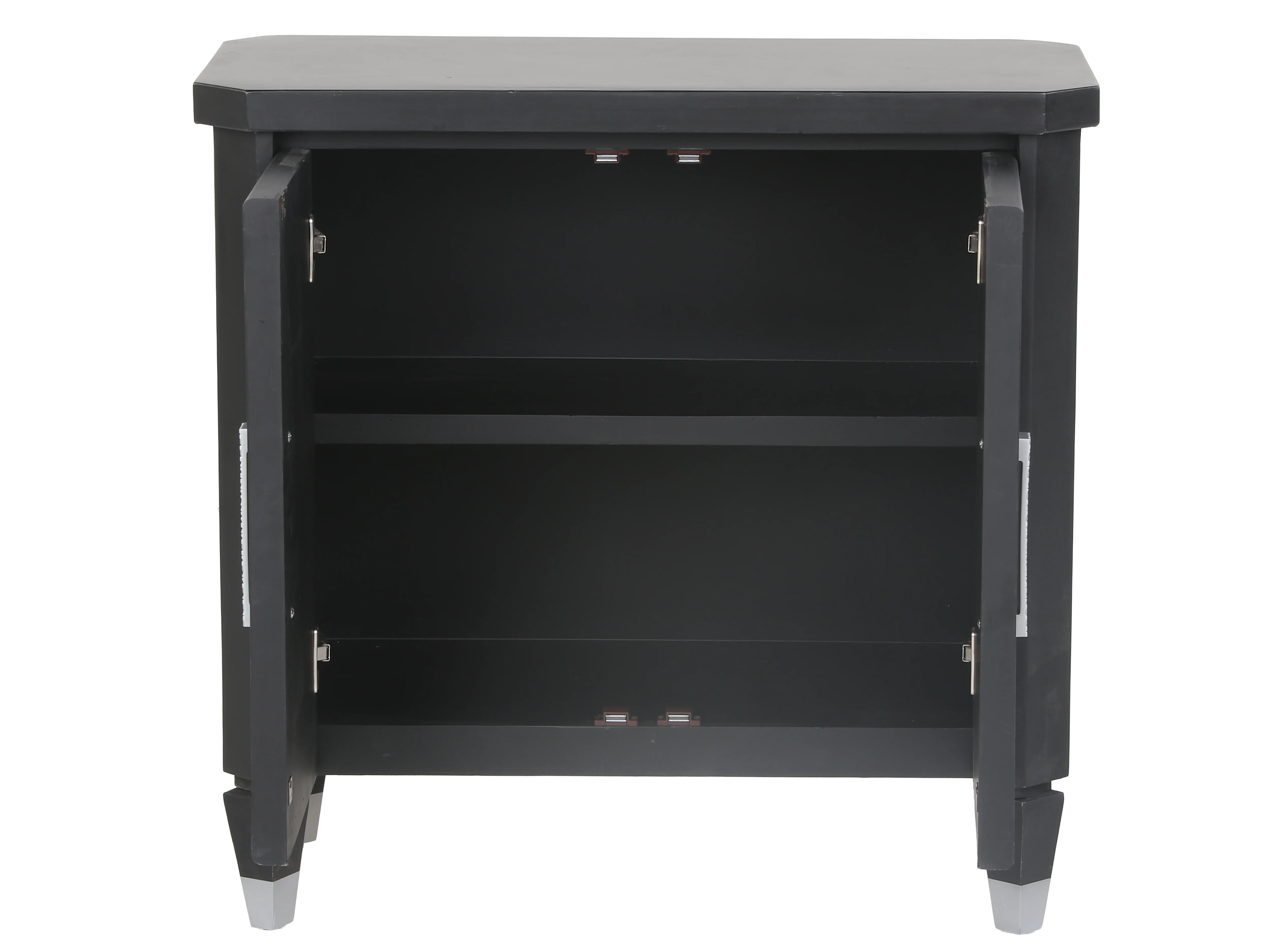 2-Door TV Console with Crystal-Inlay Handles