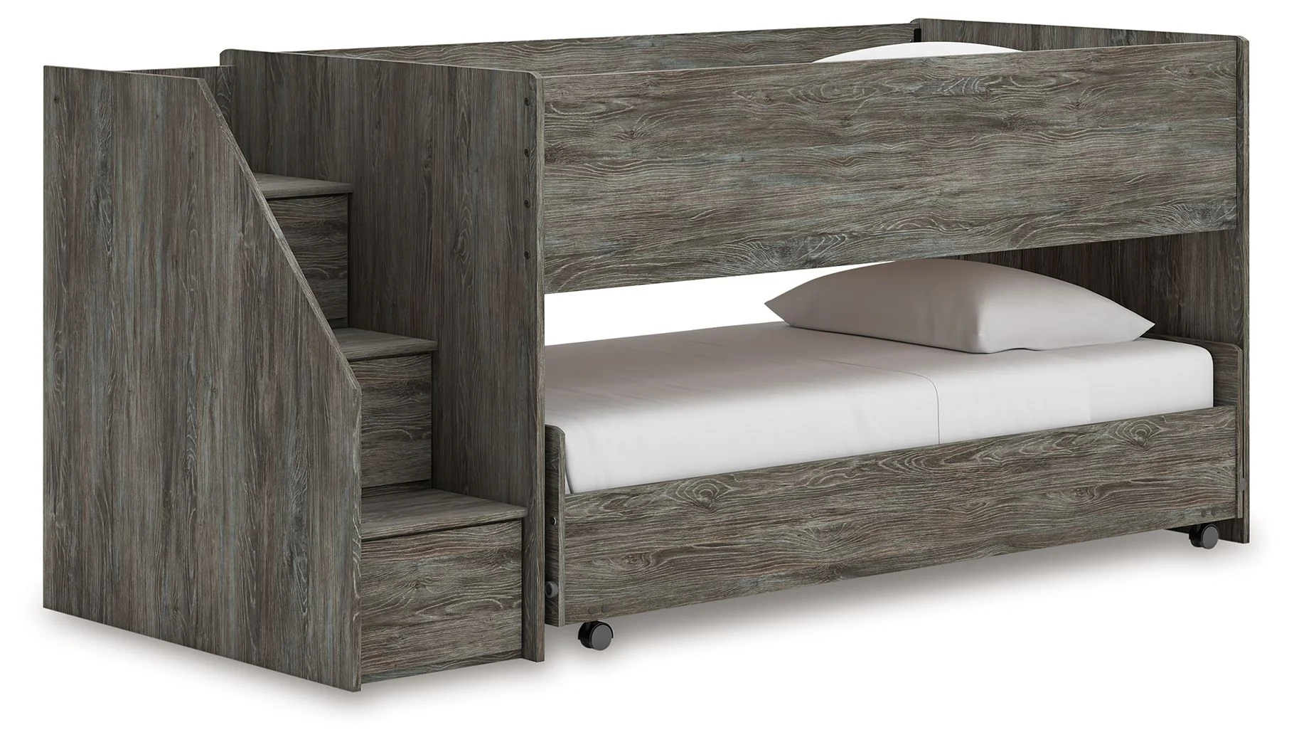 2444-frandern-twin-over-twin-loft-bed-gray-1.webp Frandern - Twin Over Twin Loft Bed - Gray