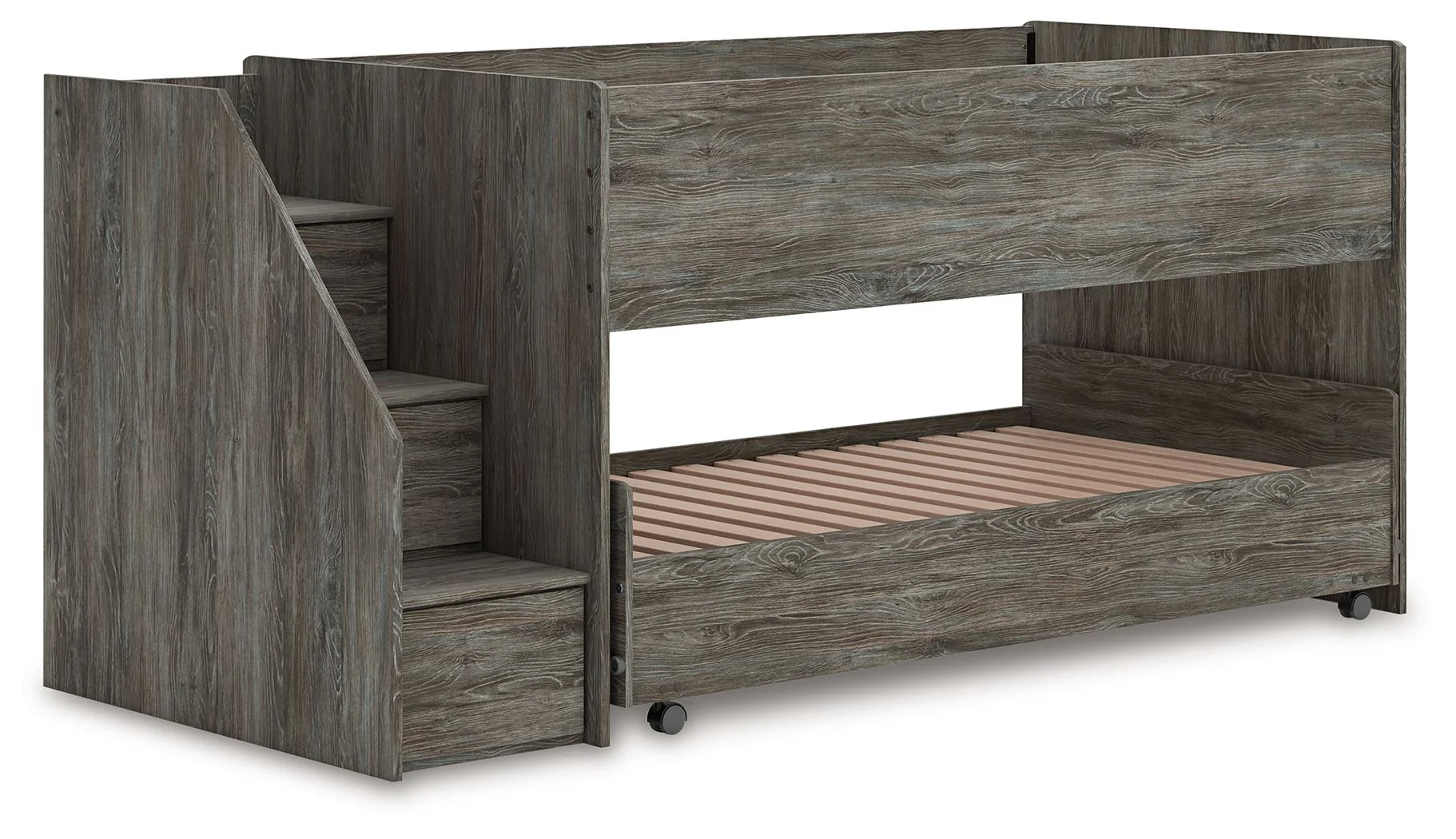 2444-frandern-twin-over-twin-loft-bed-gray-8.webp Frandern - Twin Over Twin Loft Bed - Gray