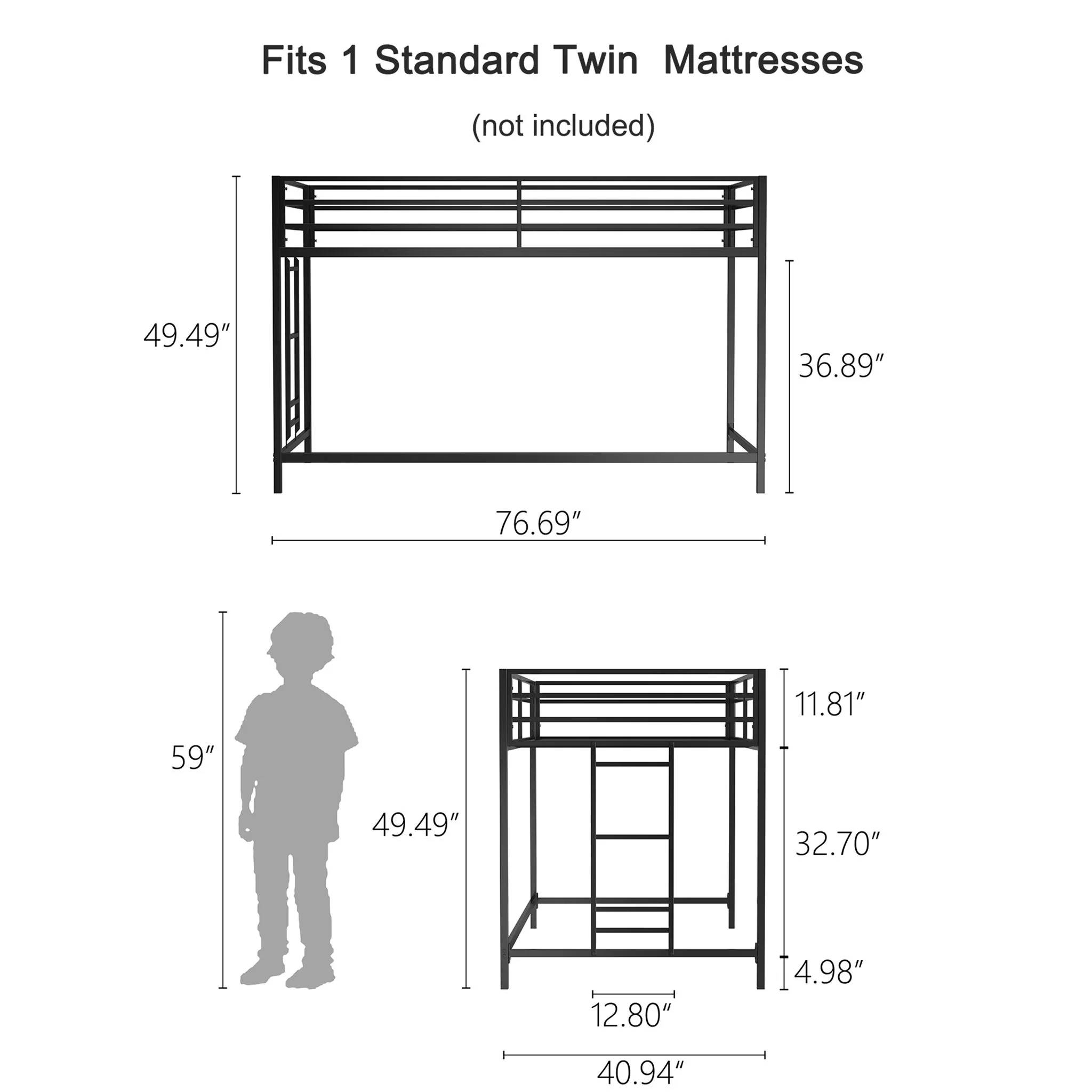 2453-adam-twin-loft-bunk-black-11.webp Adam - Twin Loft Bunk - Black