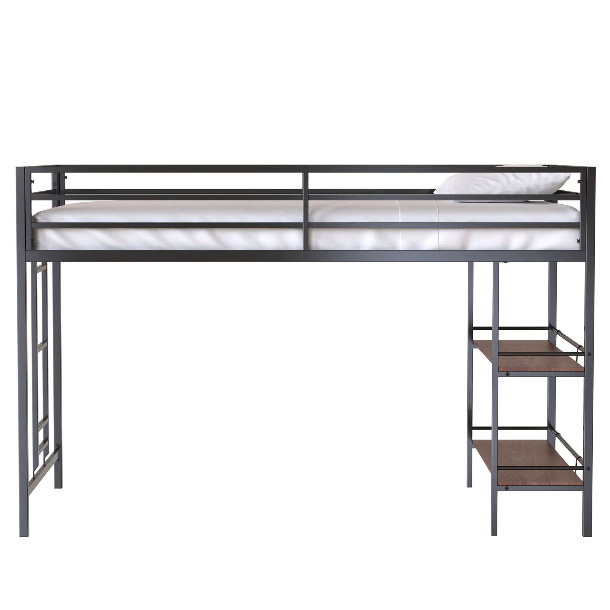 2460-adam-twin-loft-bunk-bed-with-cinnamon-wood-shelf-black-6.webp Adam - Twin Loft Bunk Bed With Cinnamon Wood Shelf - Black
