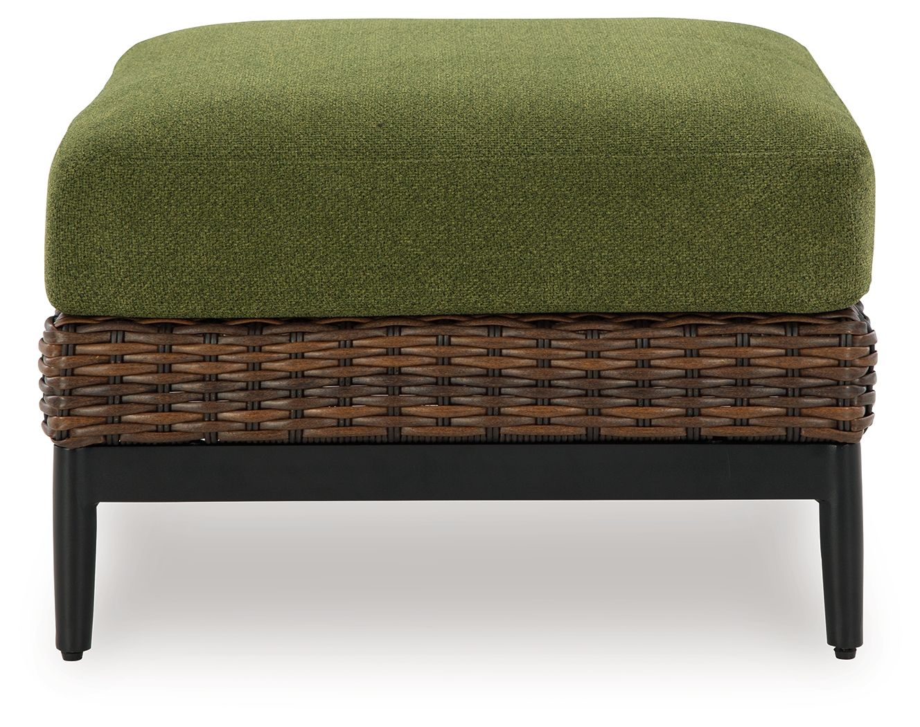 2593-horizon-hall-ottoman-with-cushion-brown-green-4.jpg Horizon Hall - Ottoman With Cushion - Brown / Green