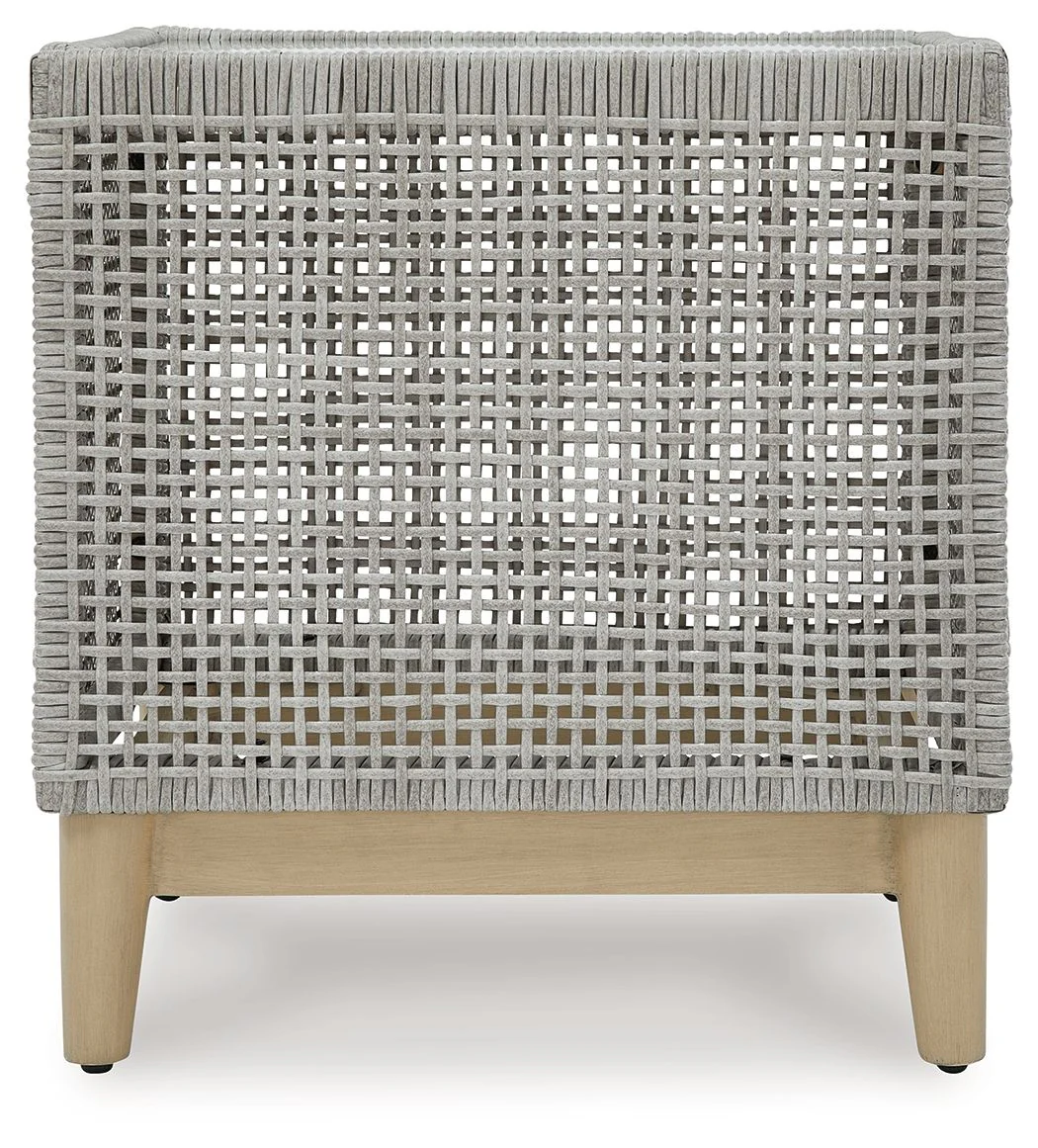 Seton Creek - Square End Table - Gray