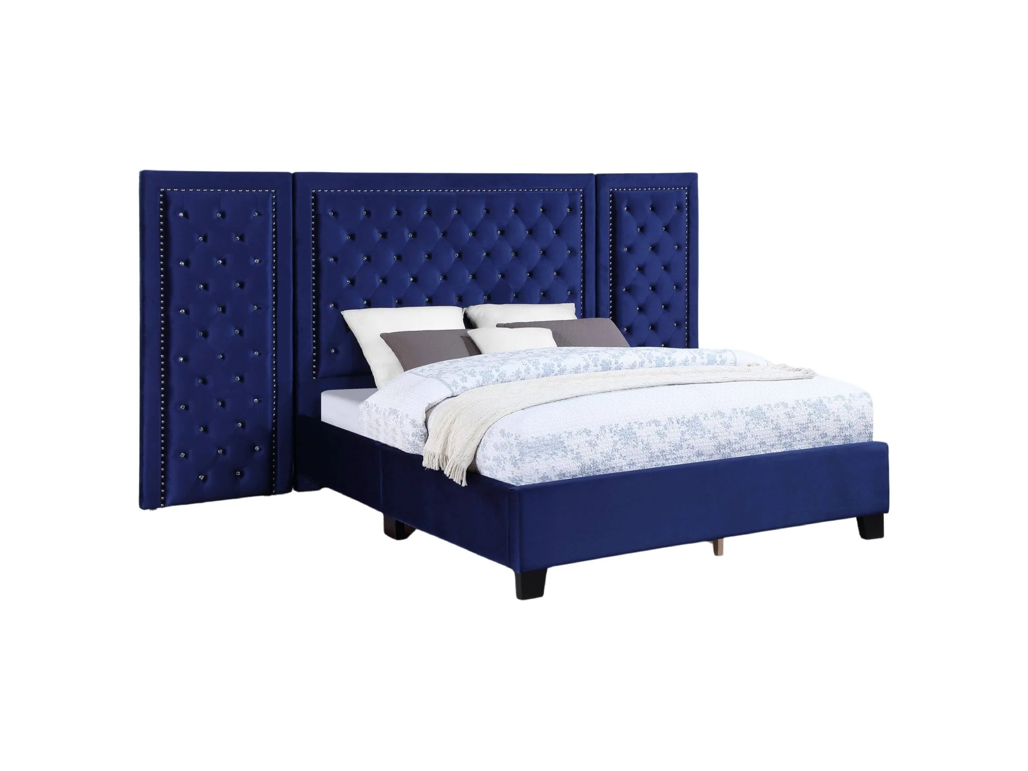 2685-blue-glam-upholstered-bed-with-tufted-panel-headboard-2.webp Blue Glam Upholstered Bed with Tufted Panel Headboard