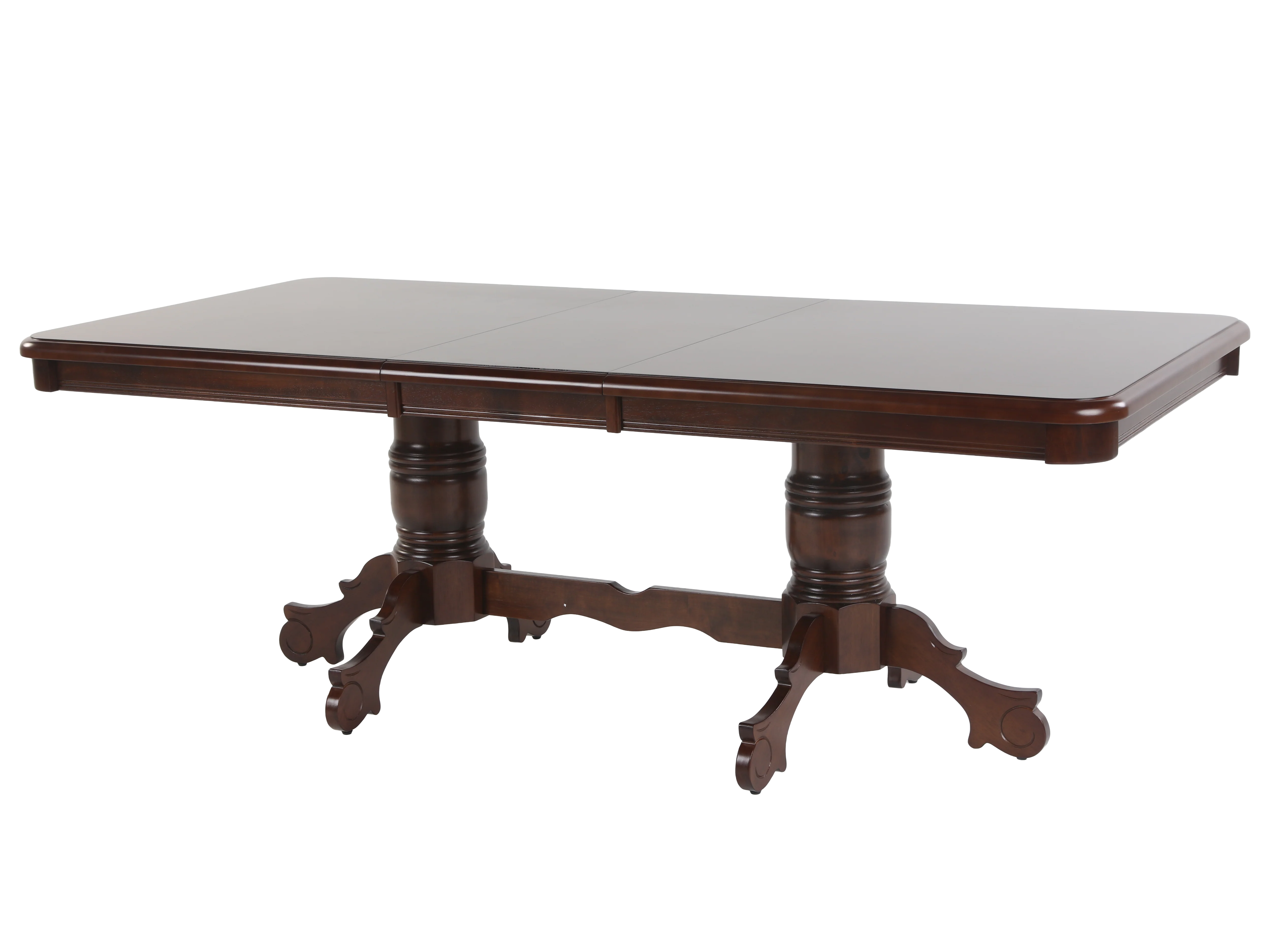 Traditional 9-Piece Dining Room Set with Extendable Table & Ladder Back Chairs