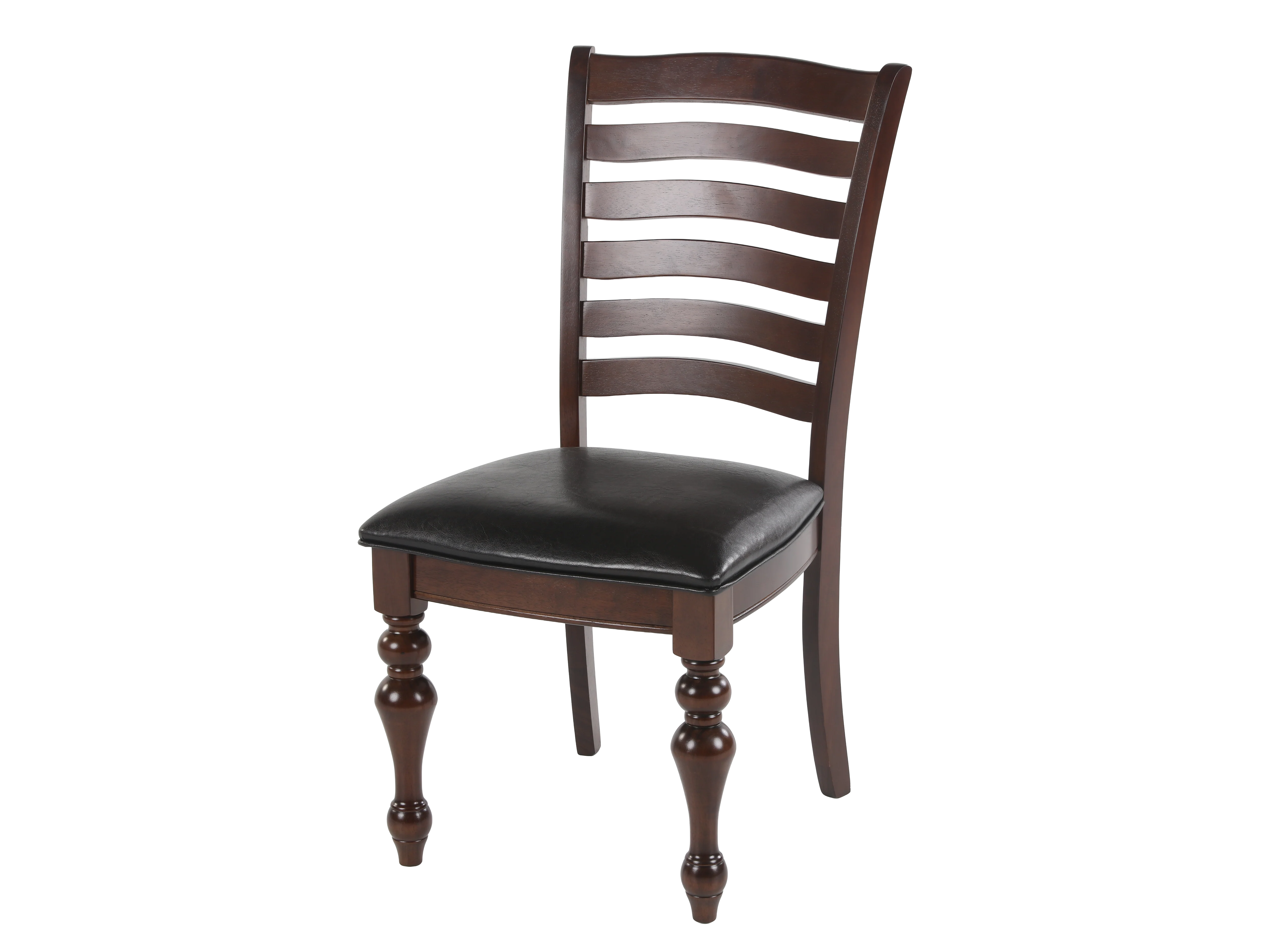 Traditional 9-Piece Dining Room Set with Extendable Table & Ladder Back Chairs