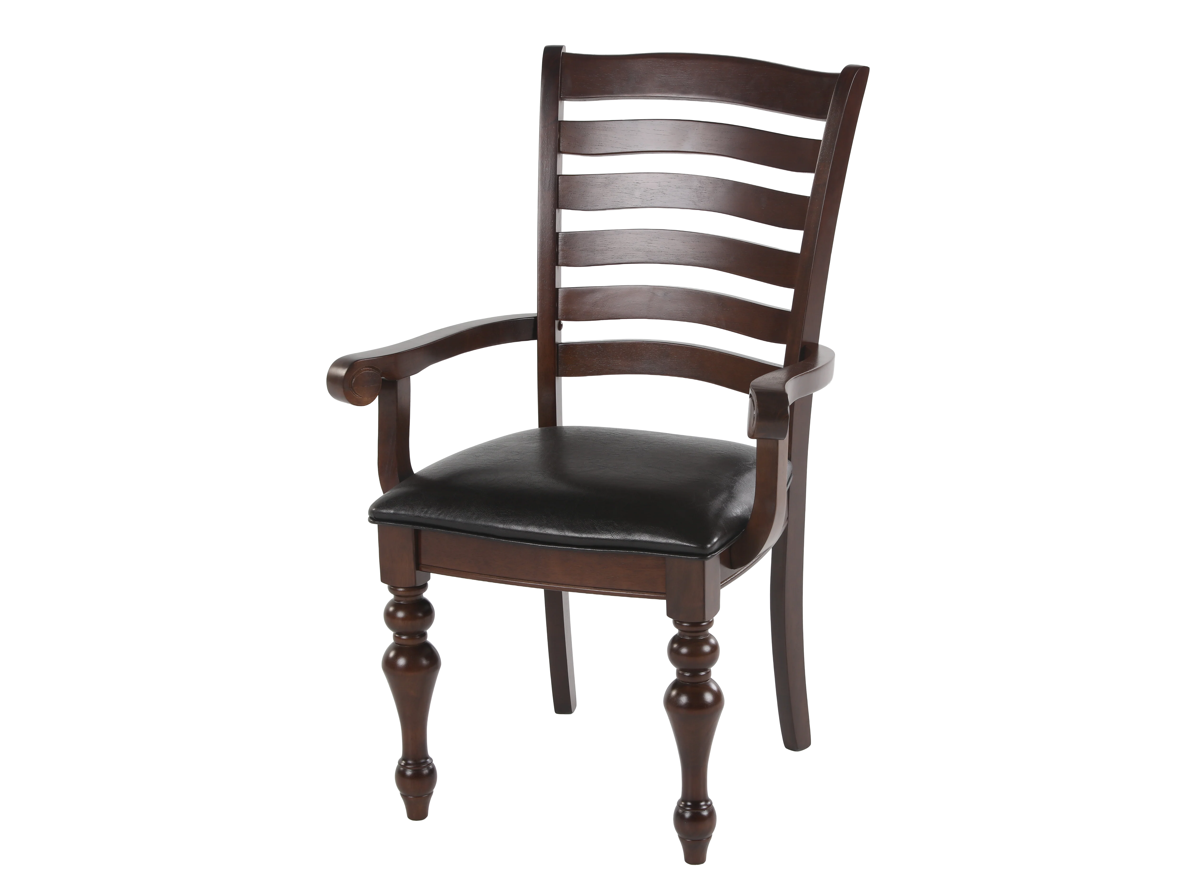 Traditional 9-Piece Dining Room Set with Extendable Table & Ladder Back Chairs