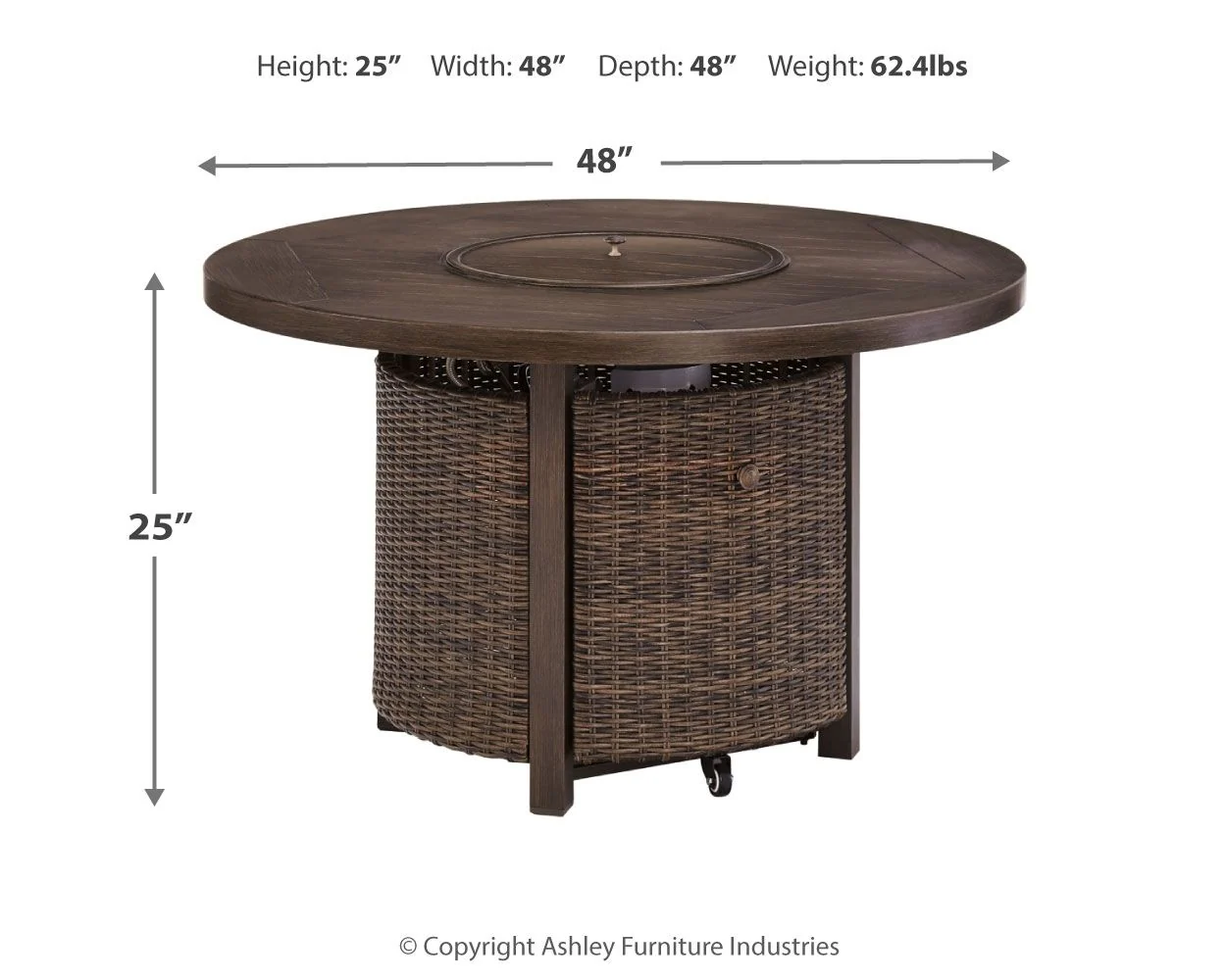 2747-paradise-trail-round-fire-pit-table-medium-brown-9.webp Paradise Trail - Round Fire Pit Table - Medium Brown