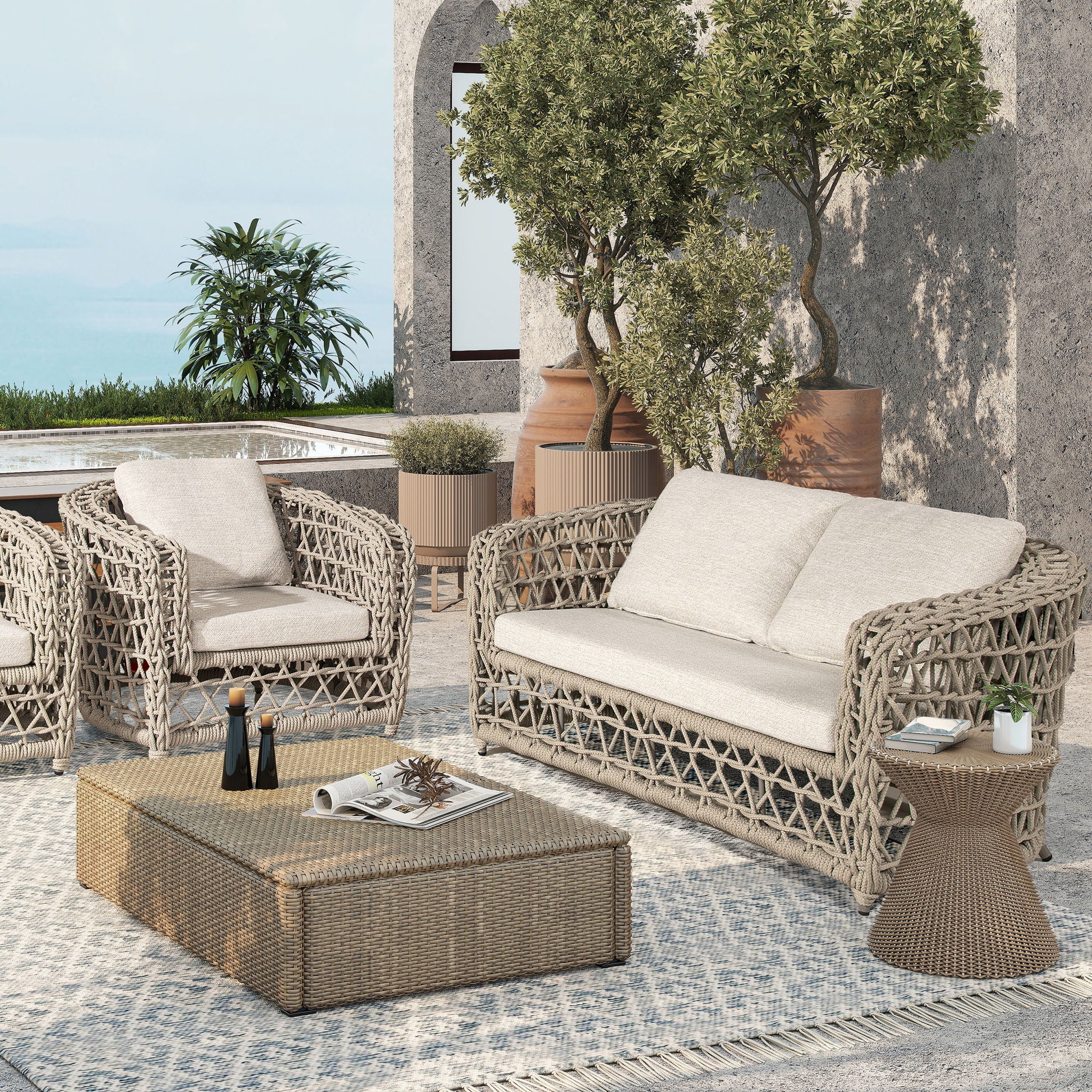 2768-everly-frame-barrel-deep-seating-patio-loveseat-sofa-axroma-olefin-oat-beige-1.jpg Everly - Frame Barrel Deep Seating Patio Loveseat Sofa Axroma Olefin - Oat Beige