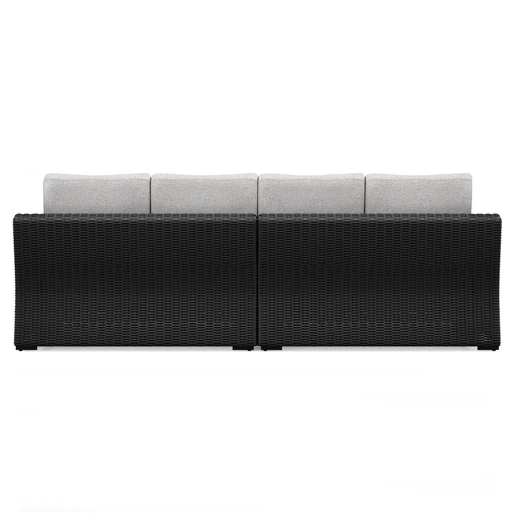 2773-beachcroft-2-piece-outdoor-loveseat-with-cushion-black-light-gray-2.webp Beachcroft - 2-Piece Outdoor Loveseat with Cushion - Black / Light Gray