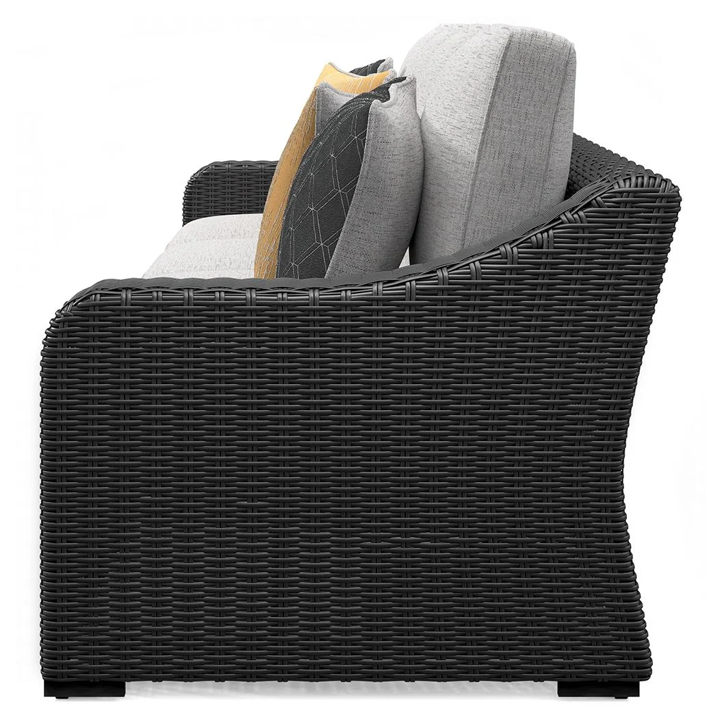 2773-beachcroft-2-piece-outdoor-loveseat-with-cushion-black-light-gray-8.webp Beachcroft - 2-Piece Outdoor Loveseat with Cushion - Black / Light Gray