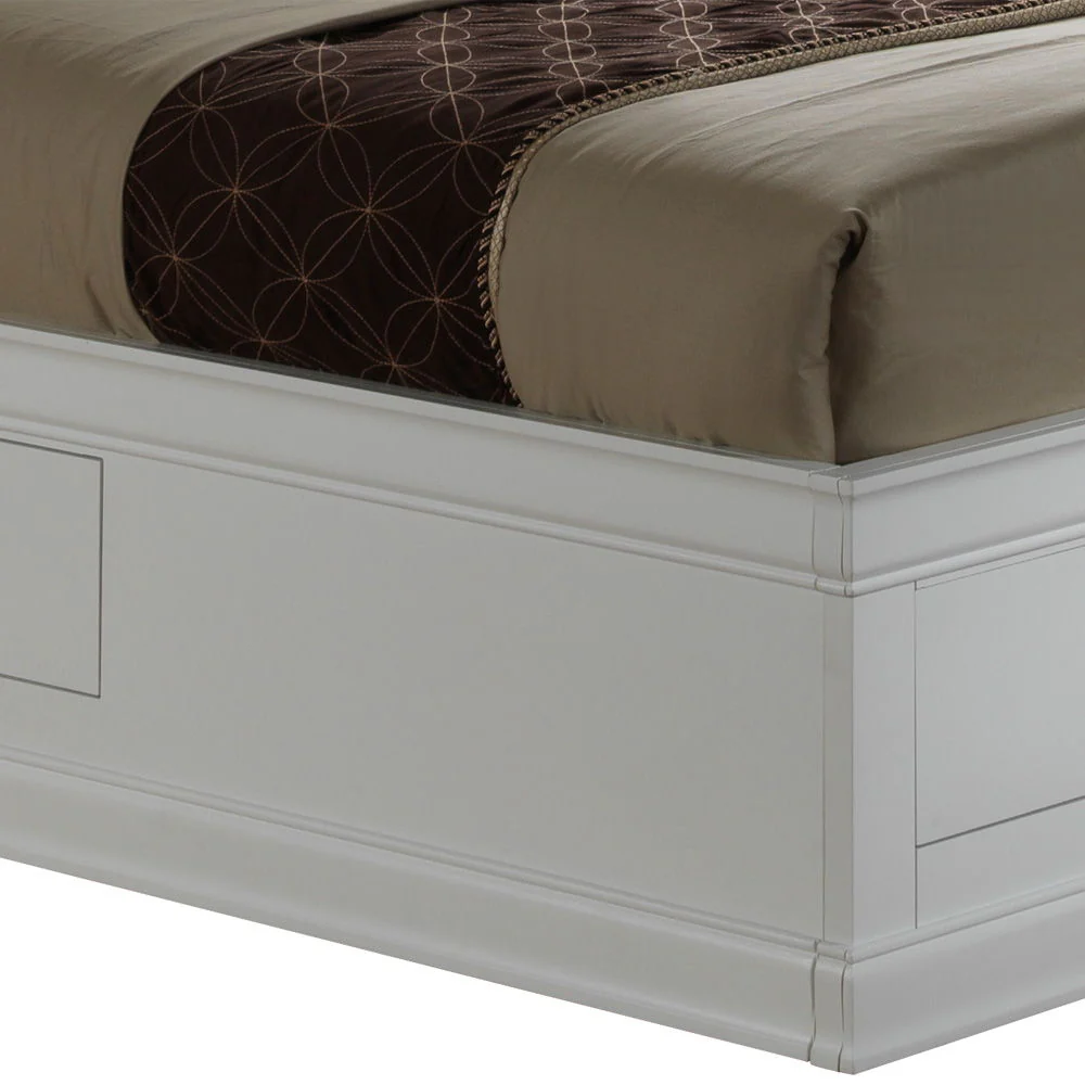 Traditional Style Bookcase Storage Bed