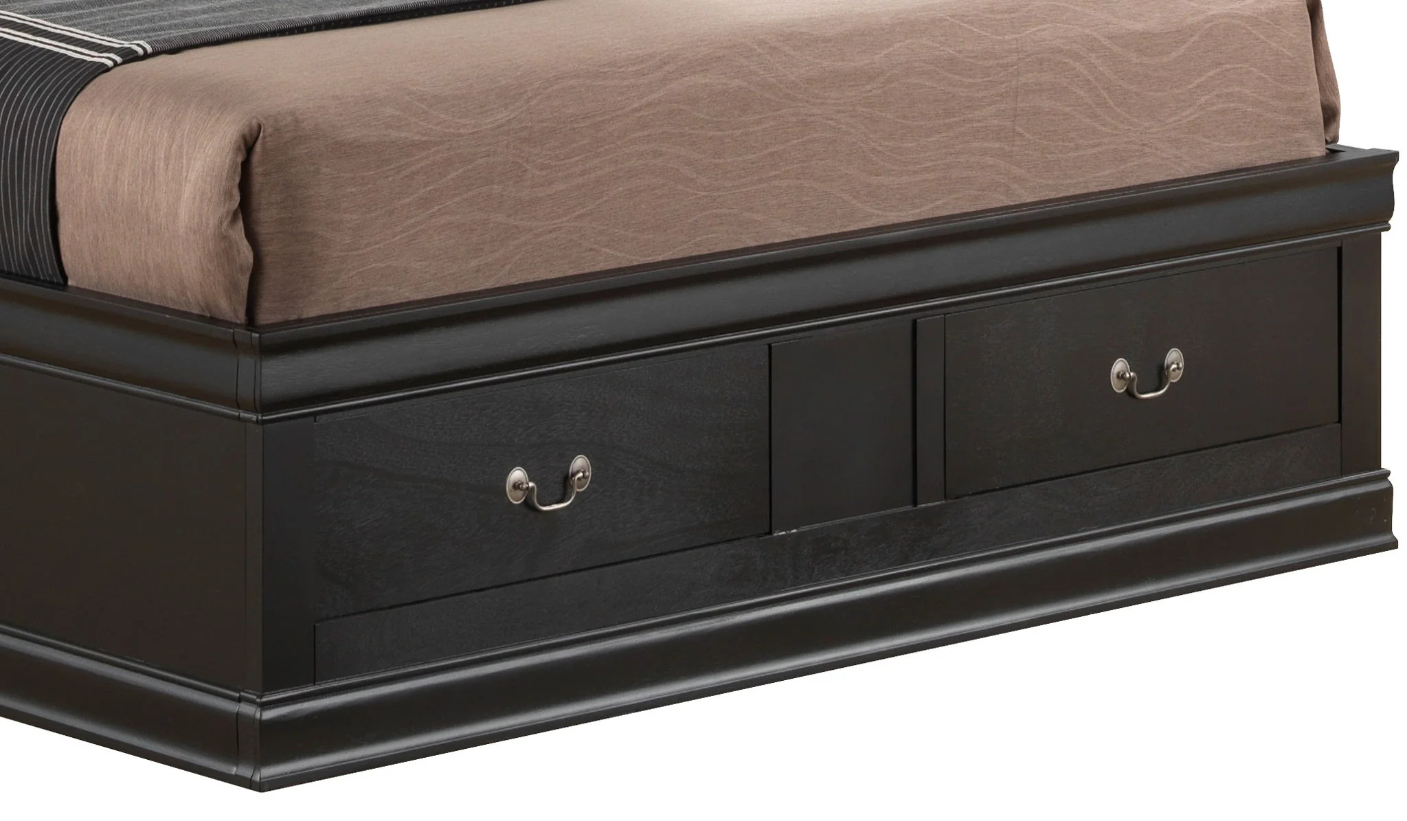 Traditional Style Bookcase Storage Bed