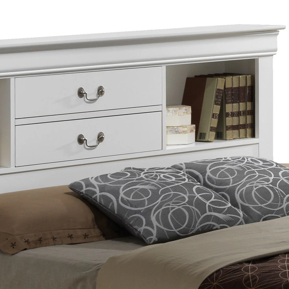 Traditional Style Bookcase Storage Bed