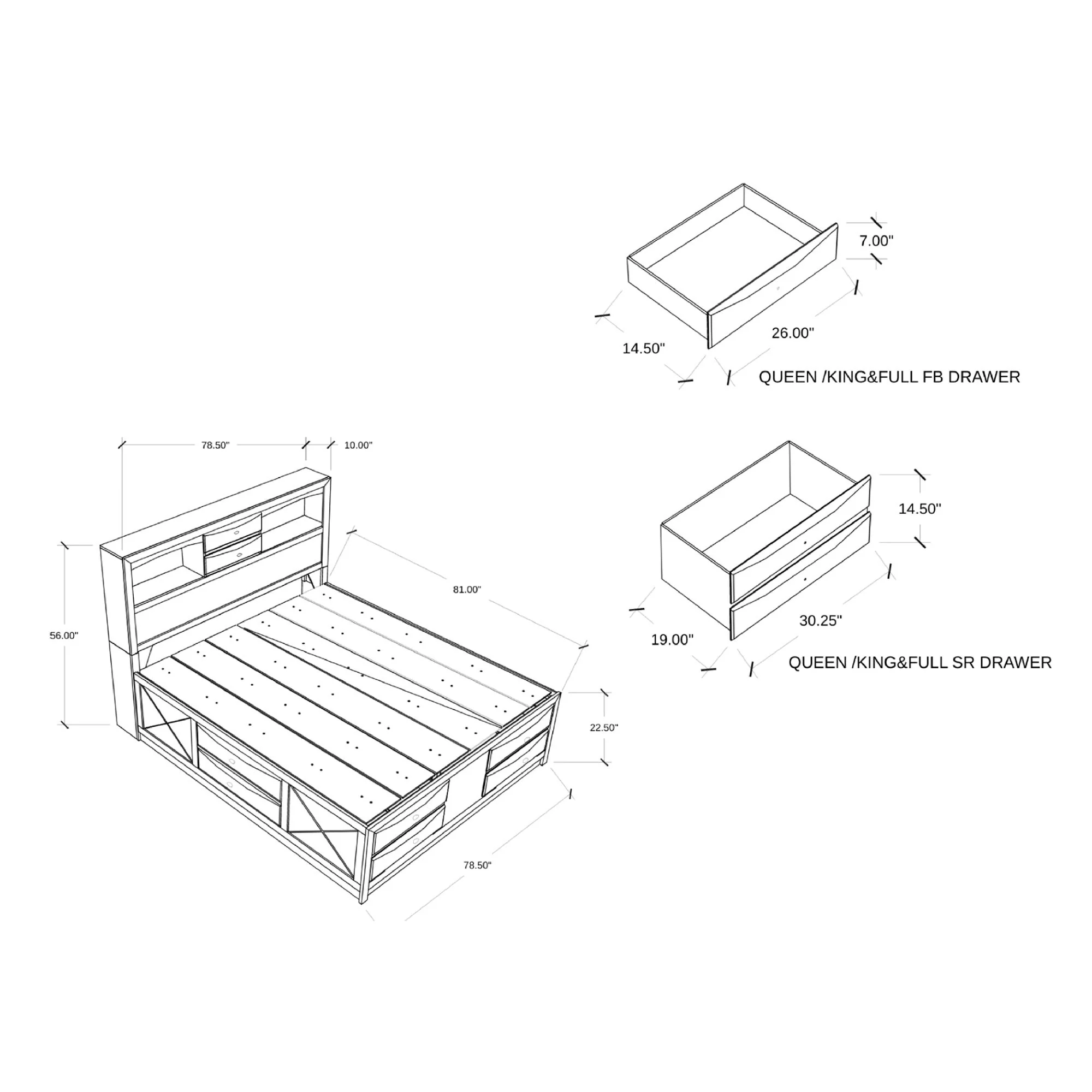 2807-lucille-bed-with-storage-and-bookcase-headboard-16.webp Lucille - Bed With Storage And Bookcase Headboard