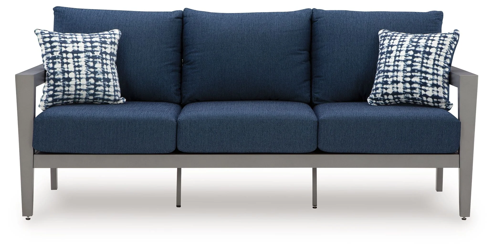 Gali - Sofa / Chairs / Table Set (Set of 4) - Gray / Blue