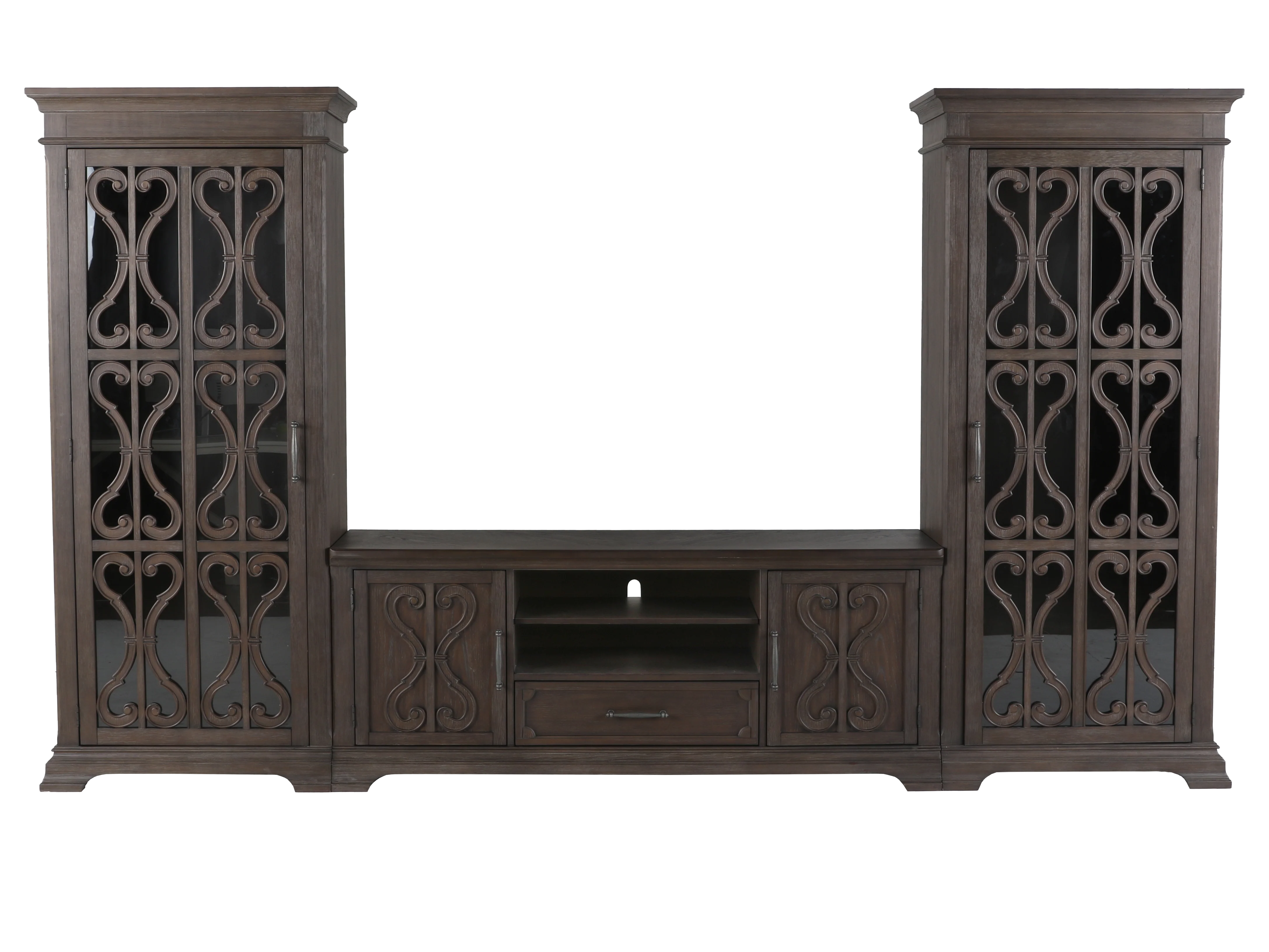 Artesian 3 Piece Entertainment Center - Reclaimed Grey Oak
