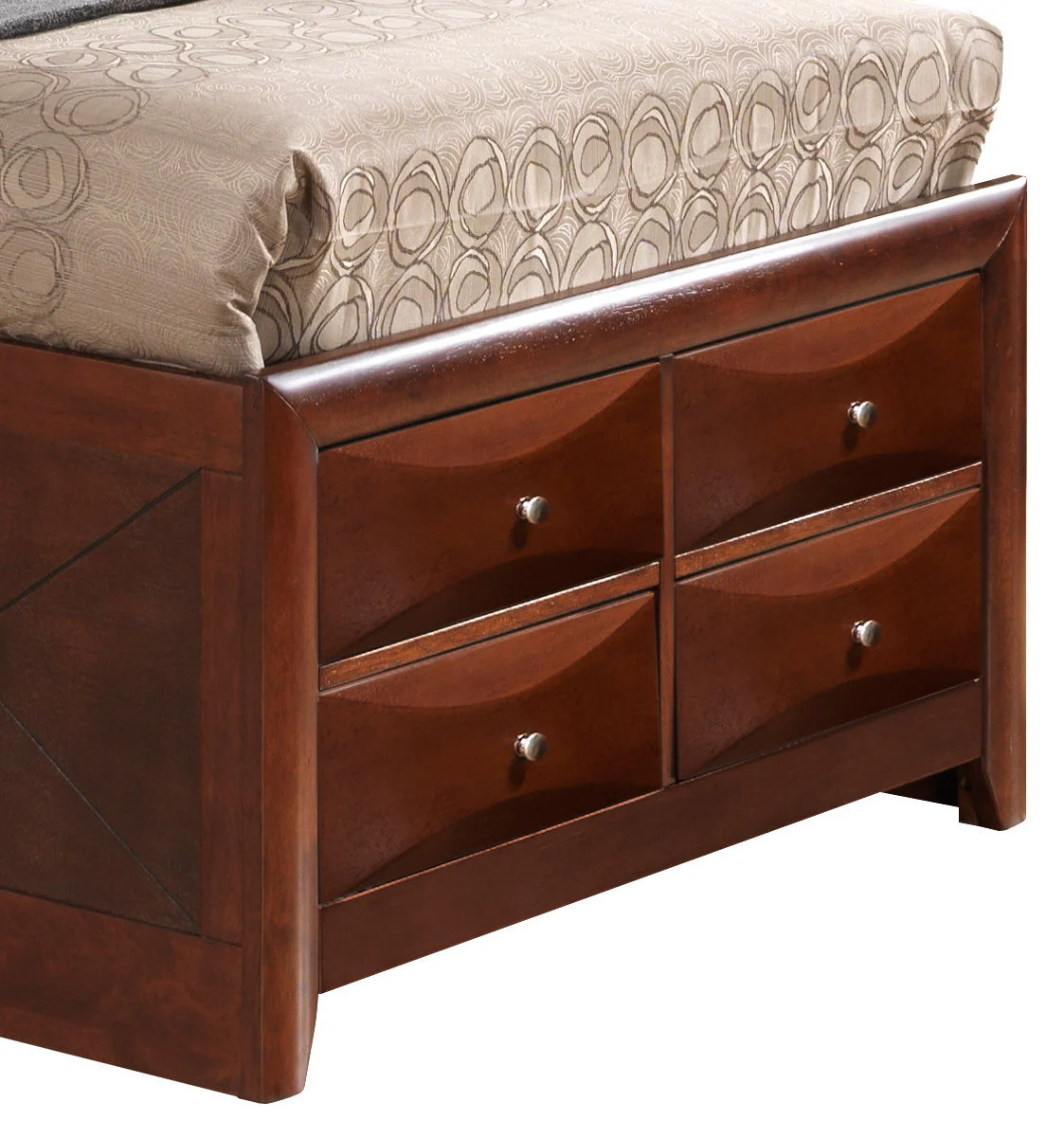Modern Design Storage Bed With Bookcase Headboard