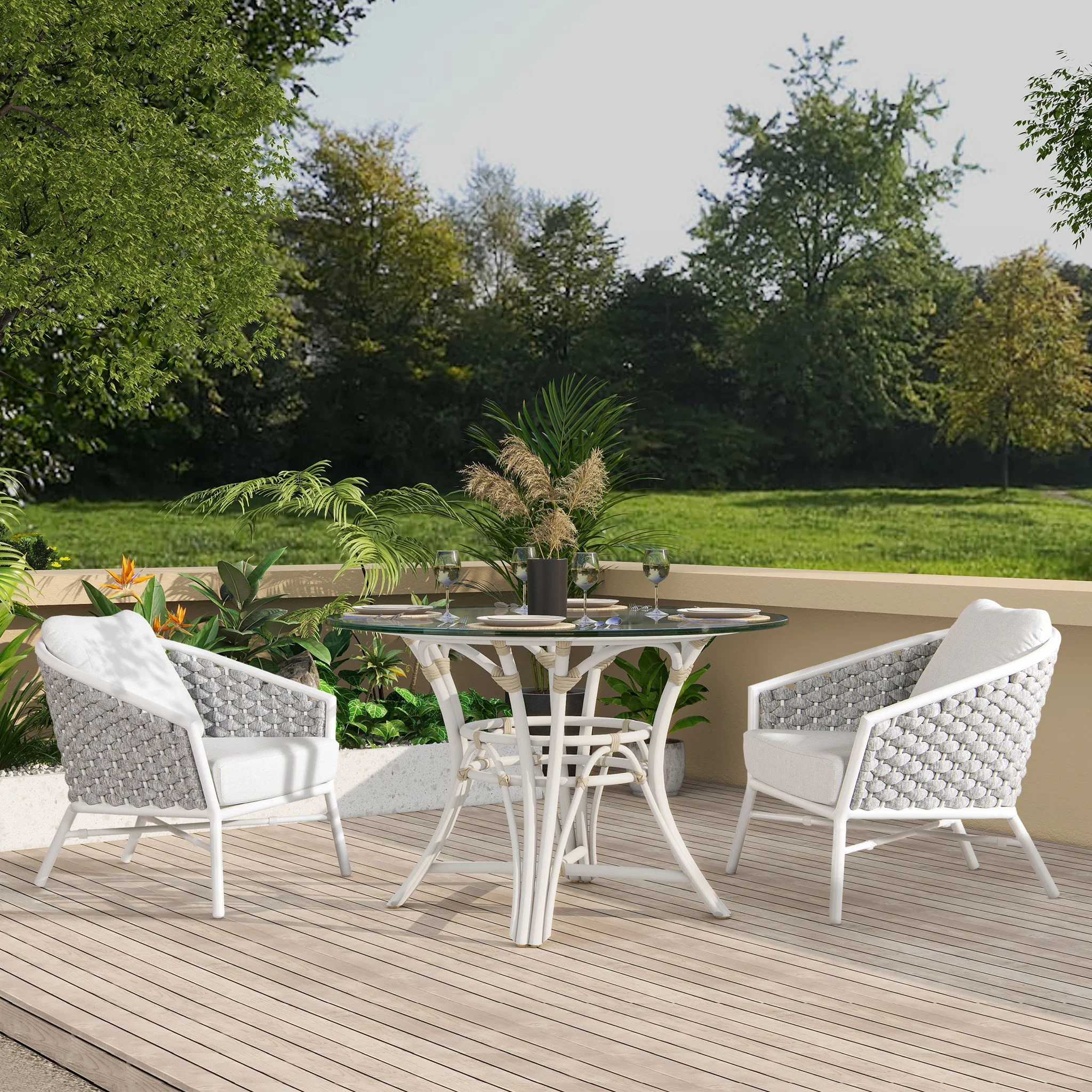 2898-rowan-rope-barrel-back-patio-accent-arm-chair-set-of-2-optic-white-1.webp Rowan - Rope Barrel Back Patio Accent Arm Chair (Set of 2) - Optic White