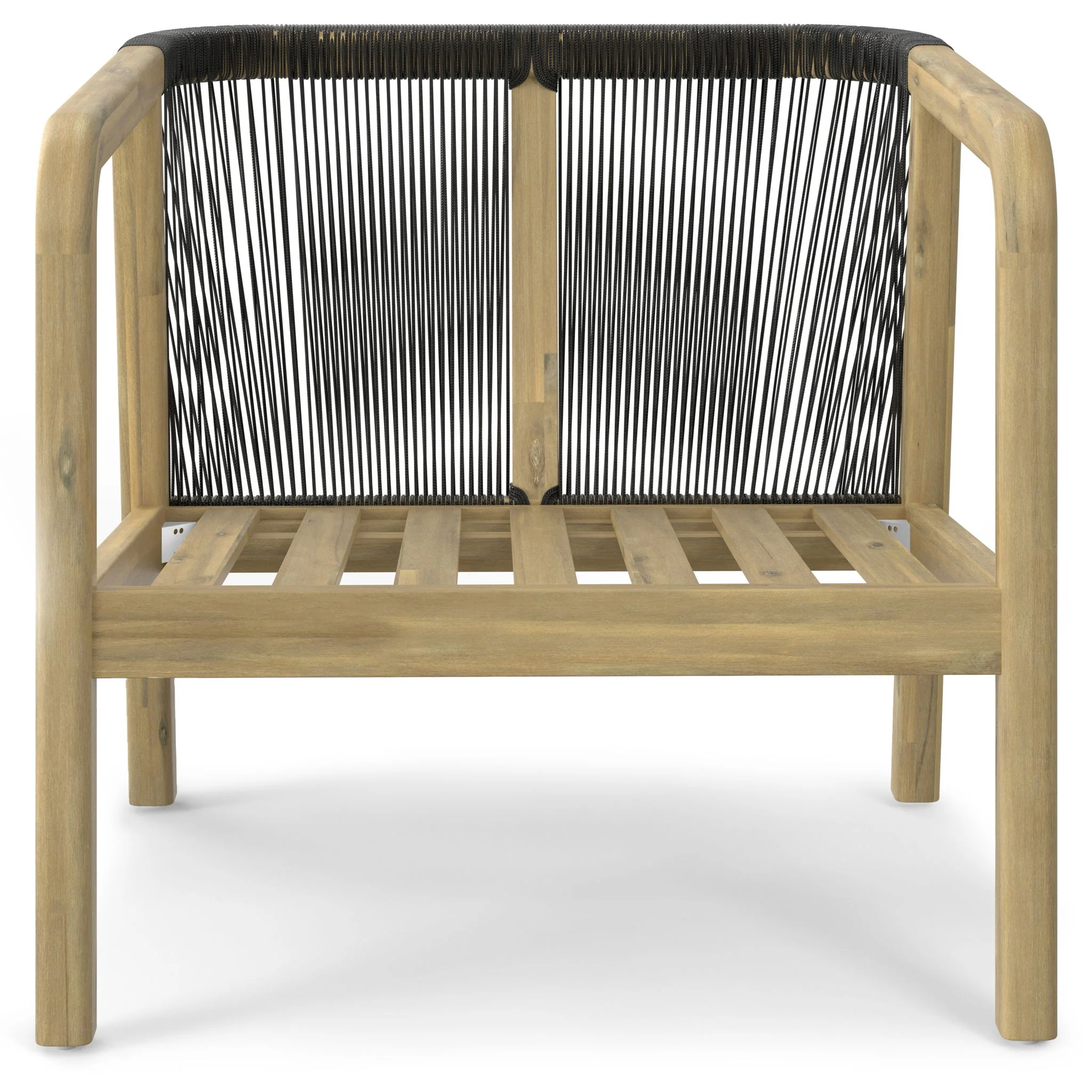 Palmetto - Outdoor Conversation Chair (Set of 2) - Stone Gray