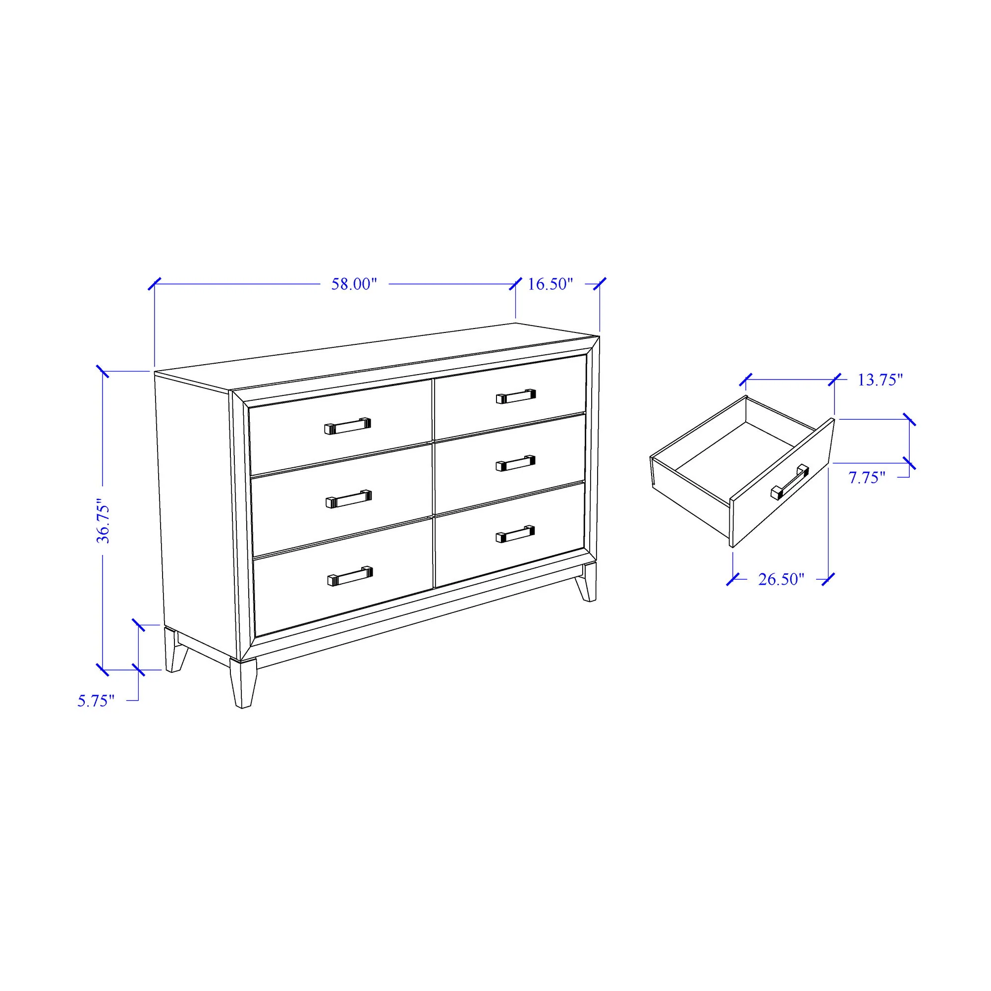 Mirage - 5 Piece Bedroom Set