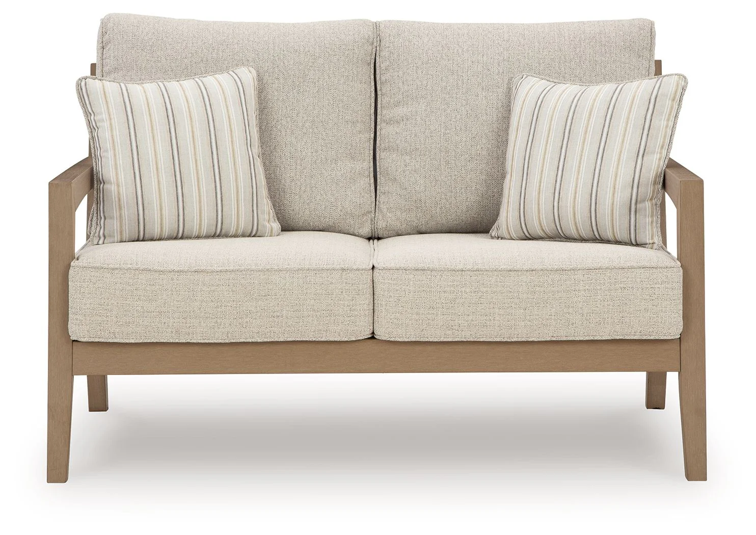 Hallow Creek - Loveseat With Cushion - Driftwood