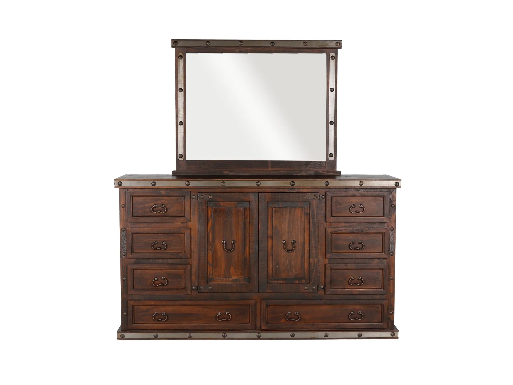 2947-6-piece-rustic-brown-hacienda-bedroom-set-with-bed-dresser-mirror-nightstand-5.webp 6-Piece Rustic Brown Hacienda Bedroom Set with Bed, Dresser, Mirror & Nightstand