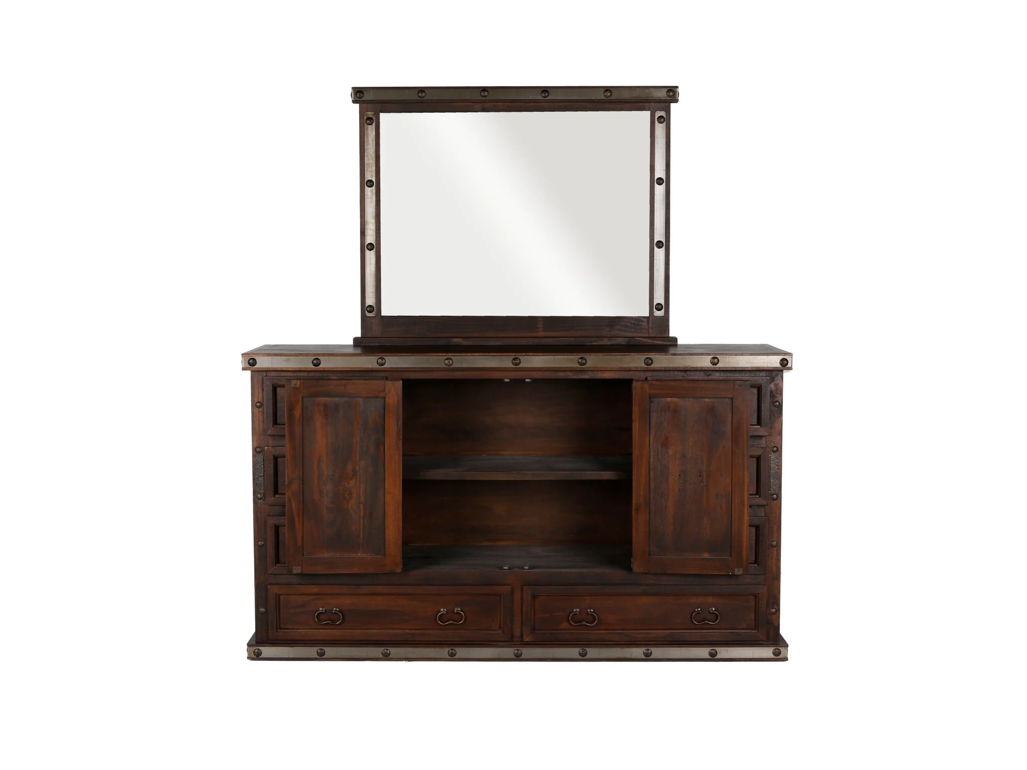 2947-6-piece-rustic-brown-hacienda-bedroom-set-with-bed-dresser-mirror-nightstand-7.webp 6-Piece Rustic Brown Hacienda Bedroom Set with Bed, Dresser, Mirror & Nightstand