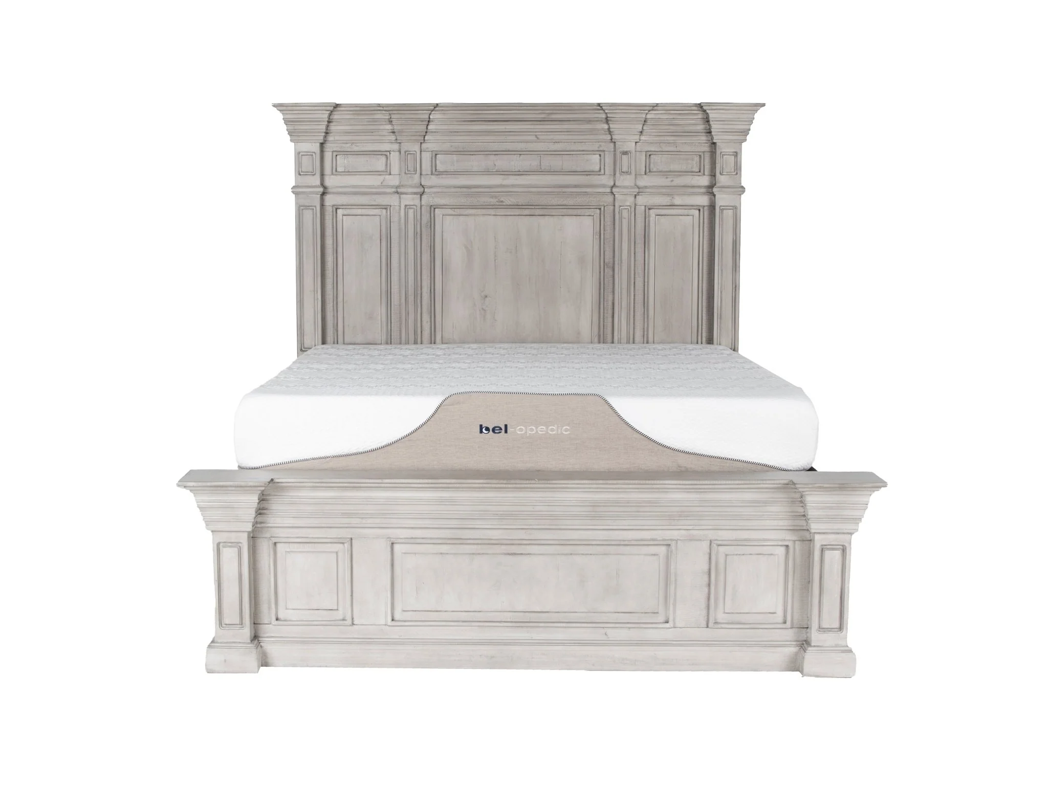 Farmhouse Aspen Gray Solid Wood 6-Piece Bedroom Set