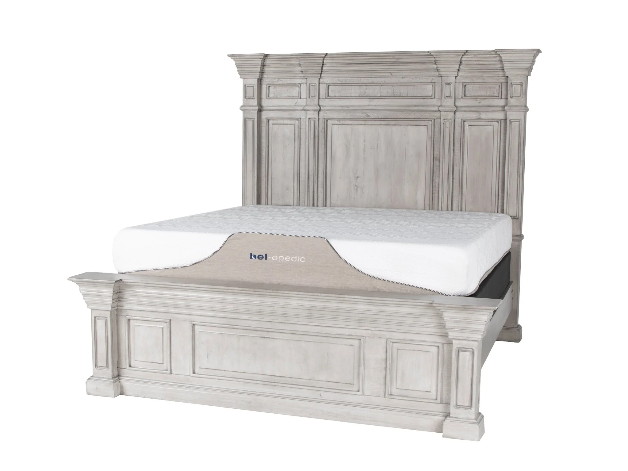 Farmhouse Aspen Gray Solid Wood 6-Piece Bedroom Set