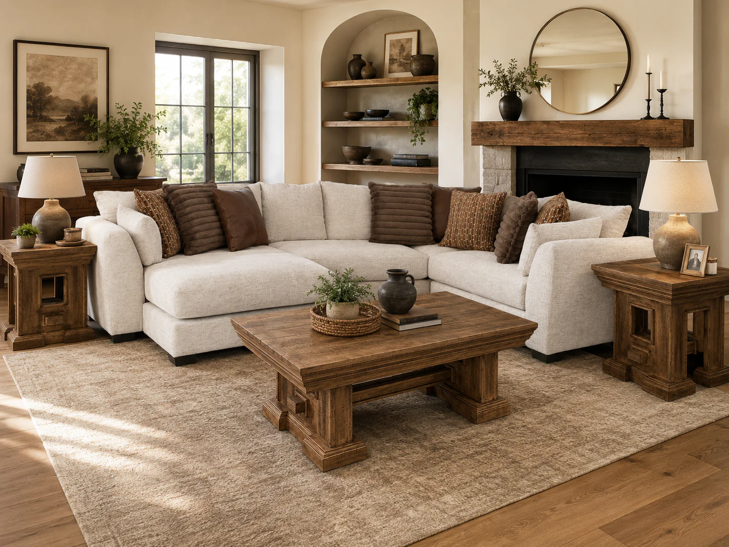 Birch 3-Piece Sectional with Left-Arm-Facing Chaise