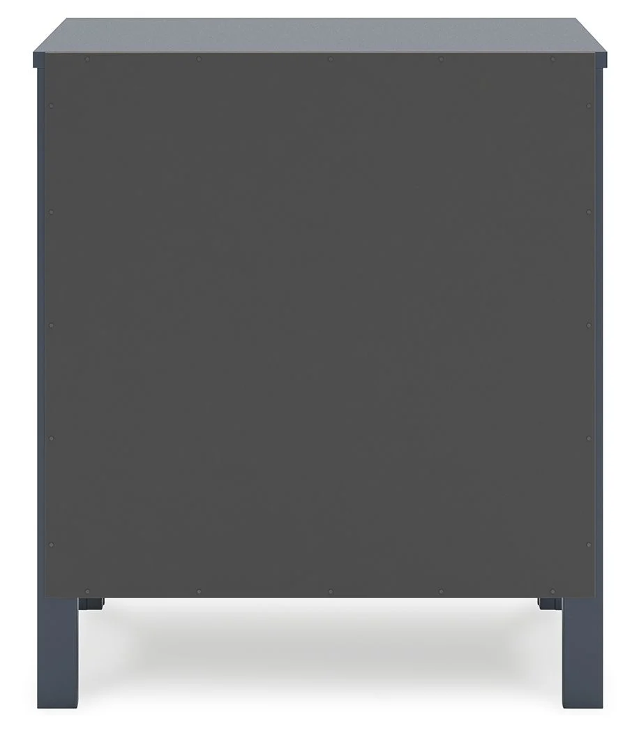 Simmenfort - Two Drawer Night Stand - Navy Blue