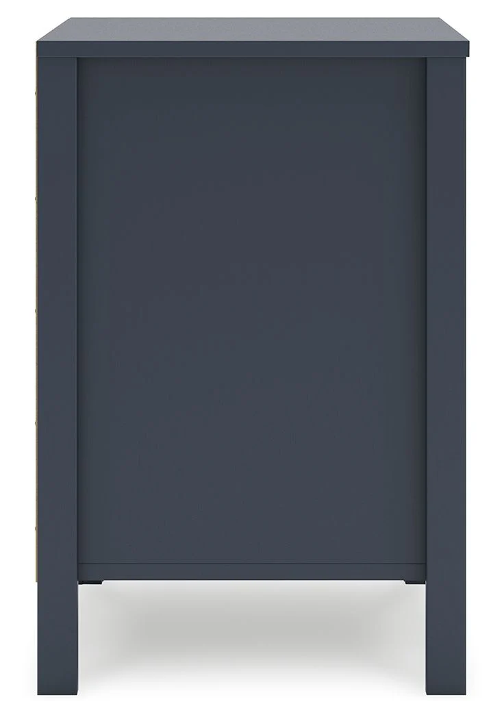 Simmenfort - Two Drawer Night Stand - Navy Blue