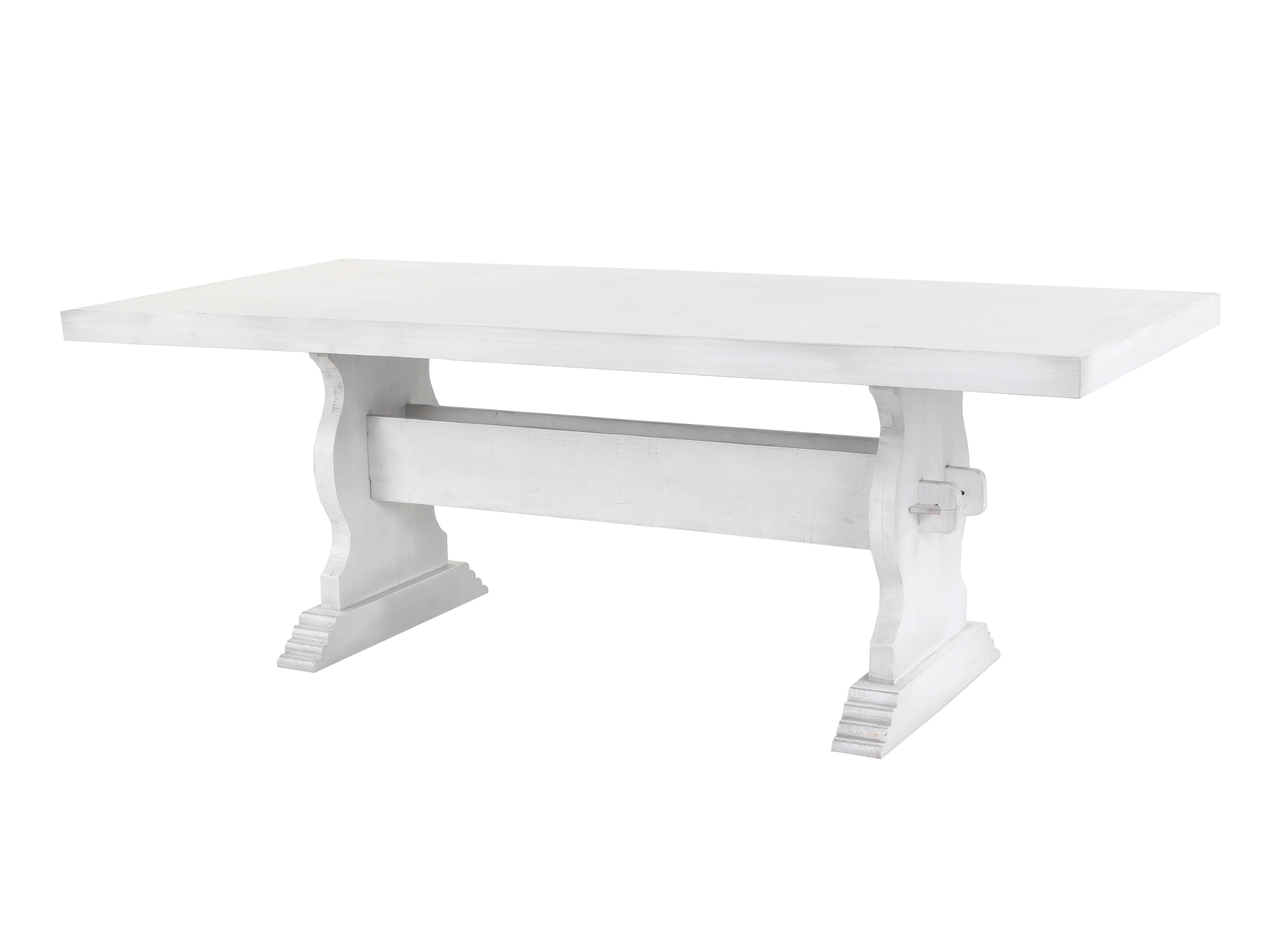 3057-7-piece-white-trestle-dining-set-with-6-tufted-high-back-chairs-gray-3.webp 7-Piece White Trestle Dining Set with 6 Tufted High-Back Chairs (Gray)