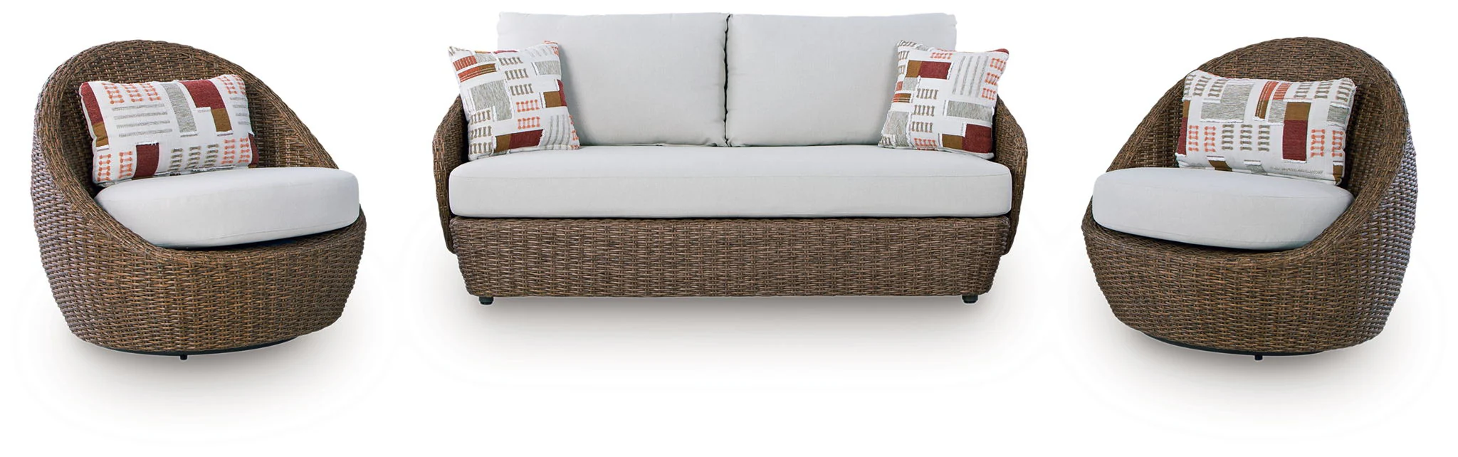 3064-double-point-loveseat-swivel-chairs-set-set-of-3-beige-1.webp Double Point - Loveseat, Swivel Chairs Set (Set of 3) - Beige