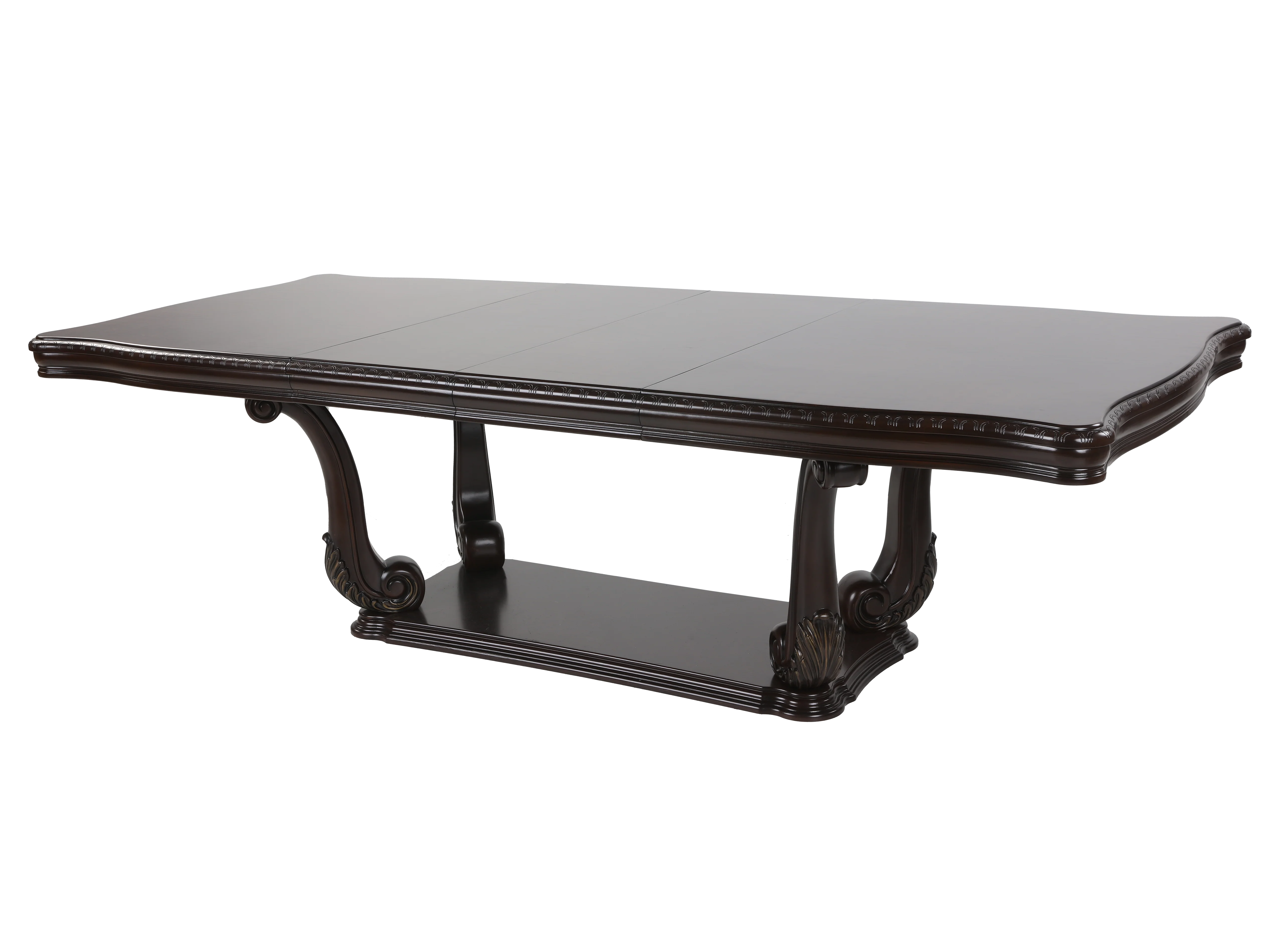 9-Piece Dark Cherry Formal Dining Set with Shield Back Chairs